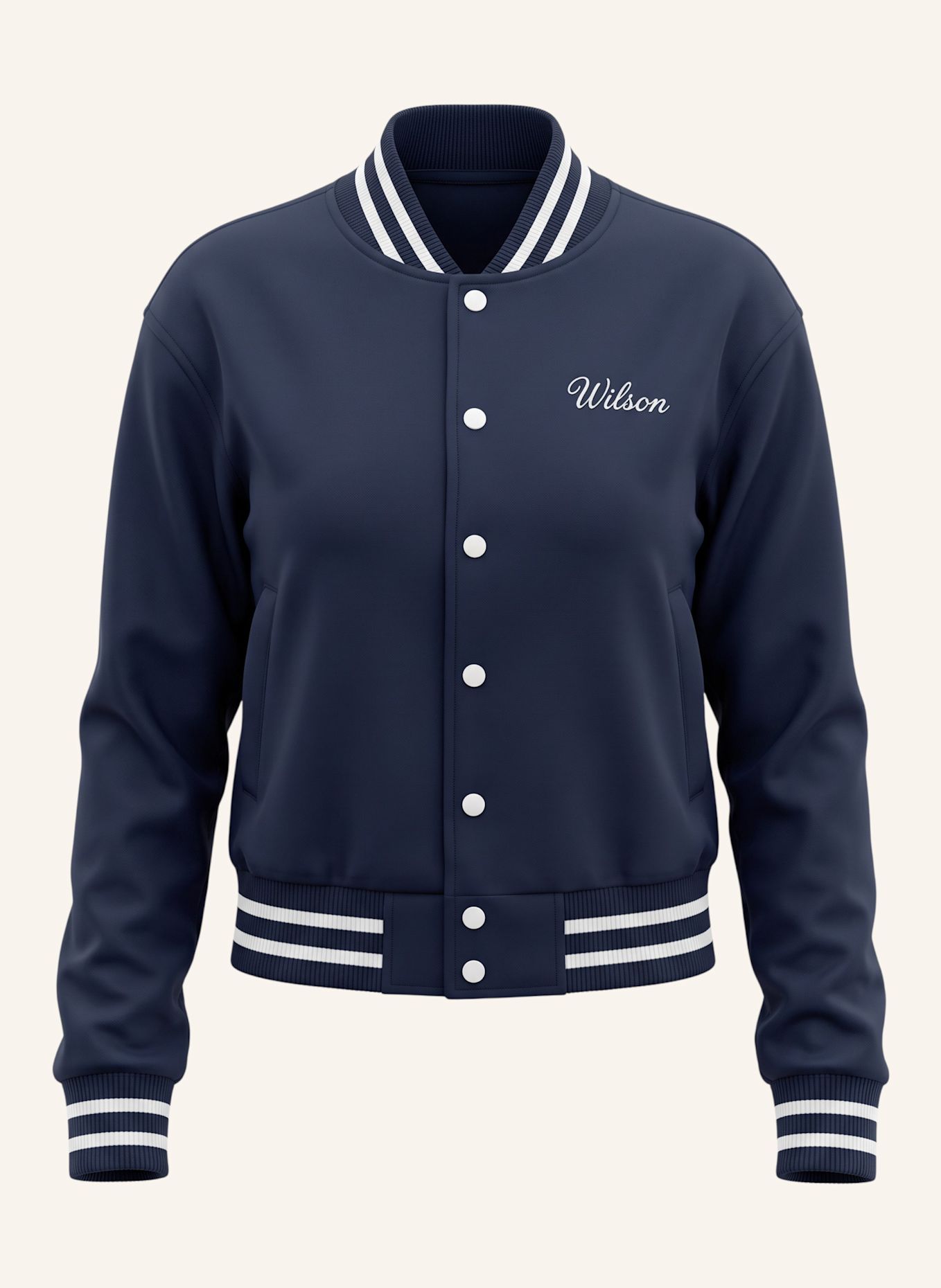 Wilson Sportjacke W HUDSON VARSITY BOMBER CROPPED: BLAU