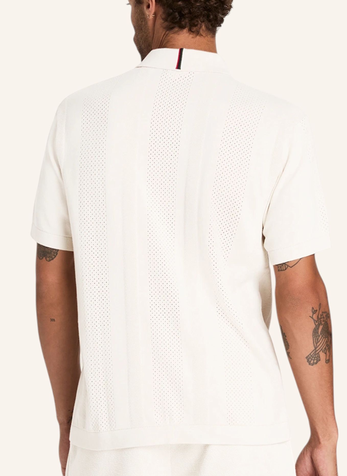 Wilson Poloshirt M LAFAYETTE PIQUE BUTTON UP POLO: GRAU