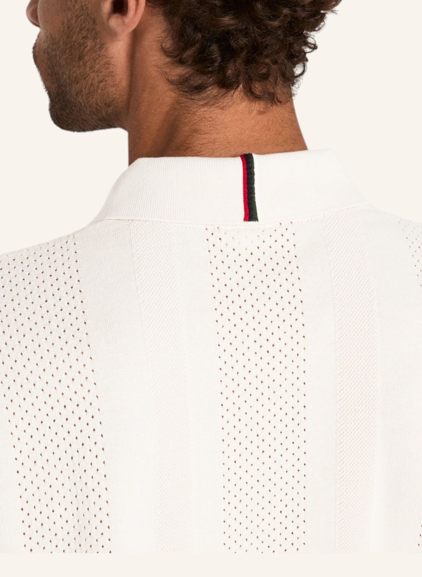 Wilson Poloshirt M LAFAYETTE PIQUE BUTTON UP POLO: GRAU