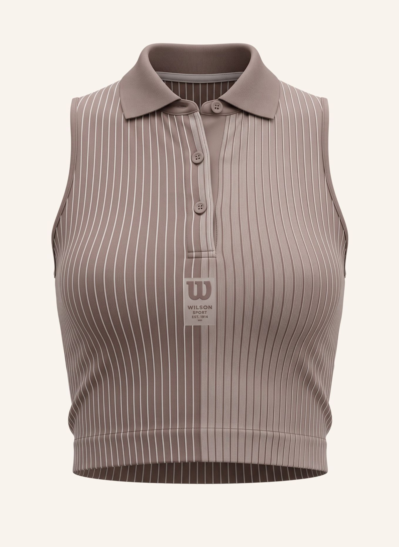 Wilson Top W TOPSPIN SEAMLESS POLO SE 2.0: BRAUN
