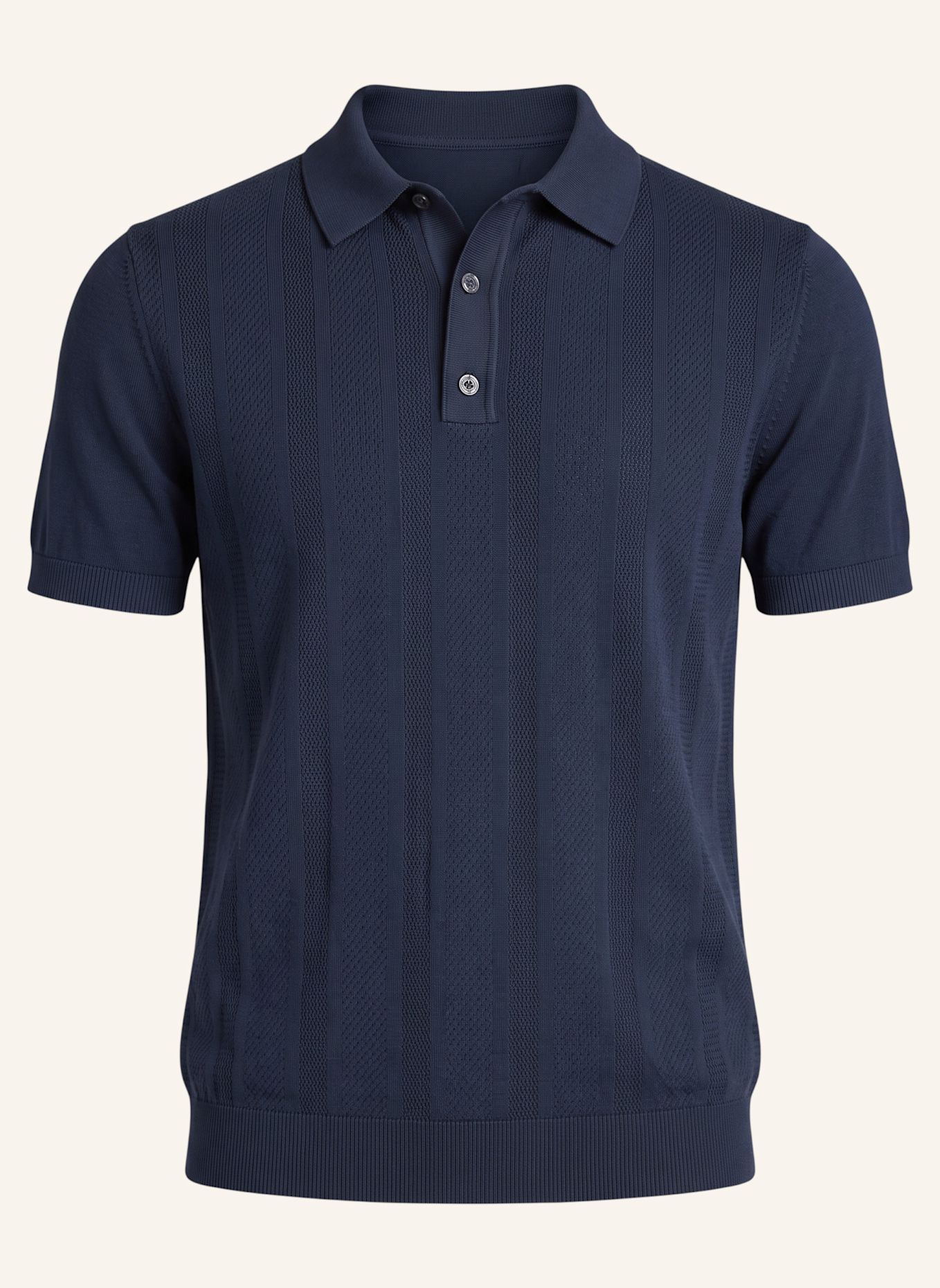 Wilson Poloshirt M BILTMORE POINTELLE KNIT POLO: BLAU