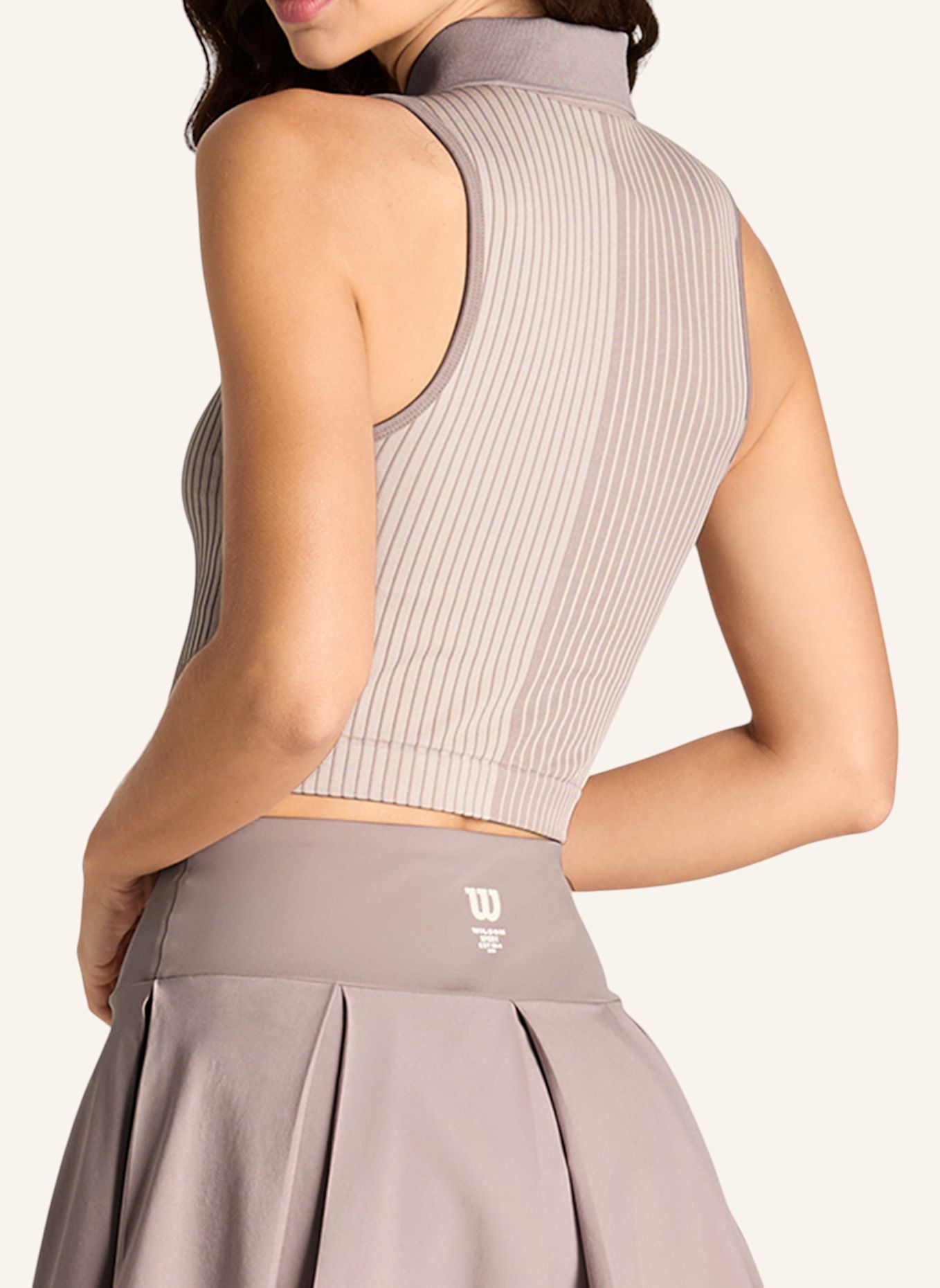 Wilson Top W TOPSPIN SEAMLESS POLO SE 2.0: BRAUN