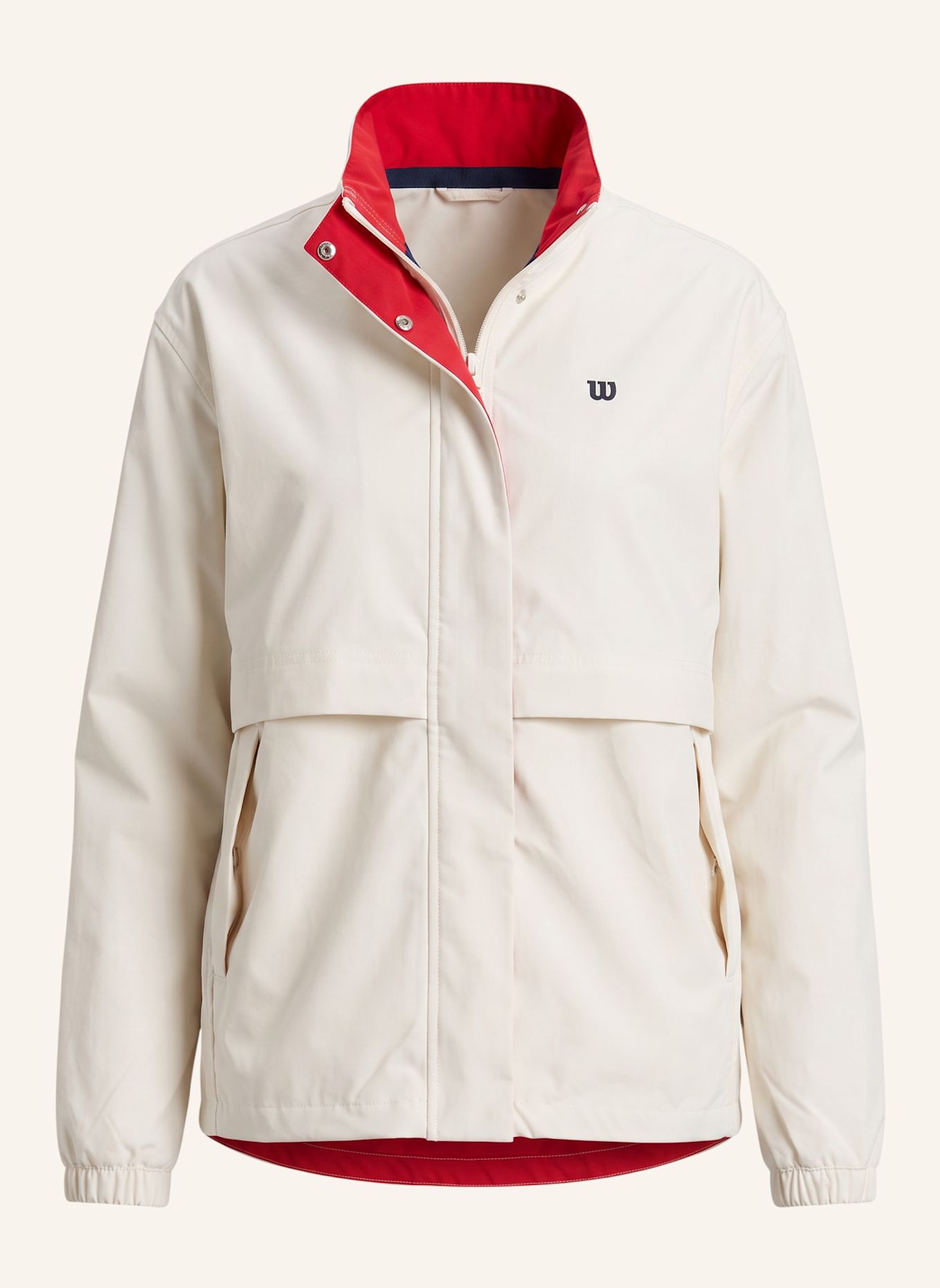 Wilson Sportjacke W SPORTING MANOR JACKET: BEIGE / WEISS