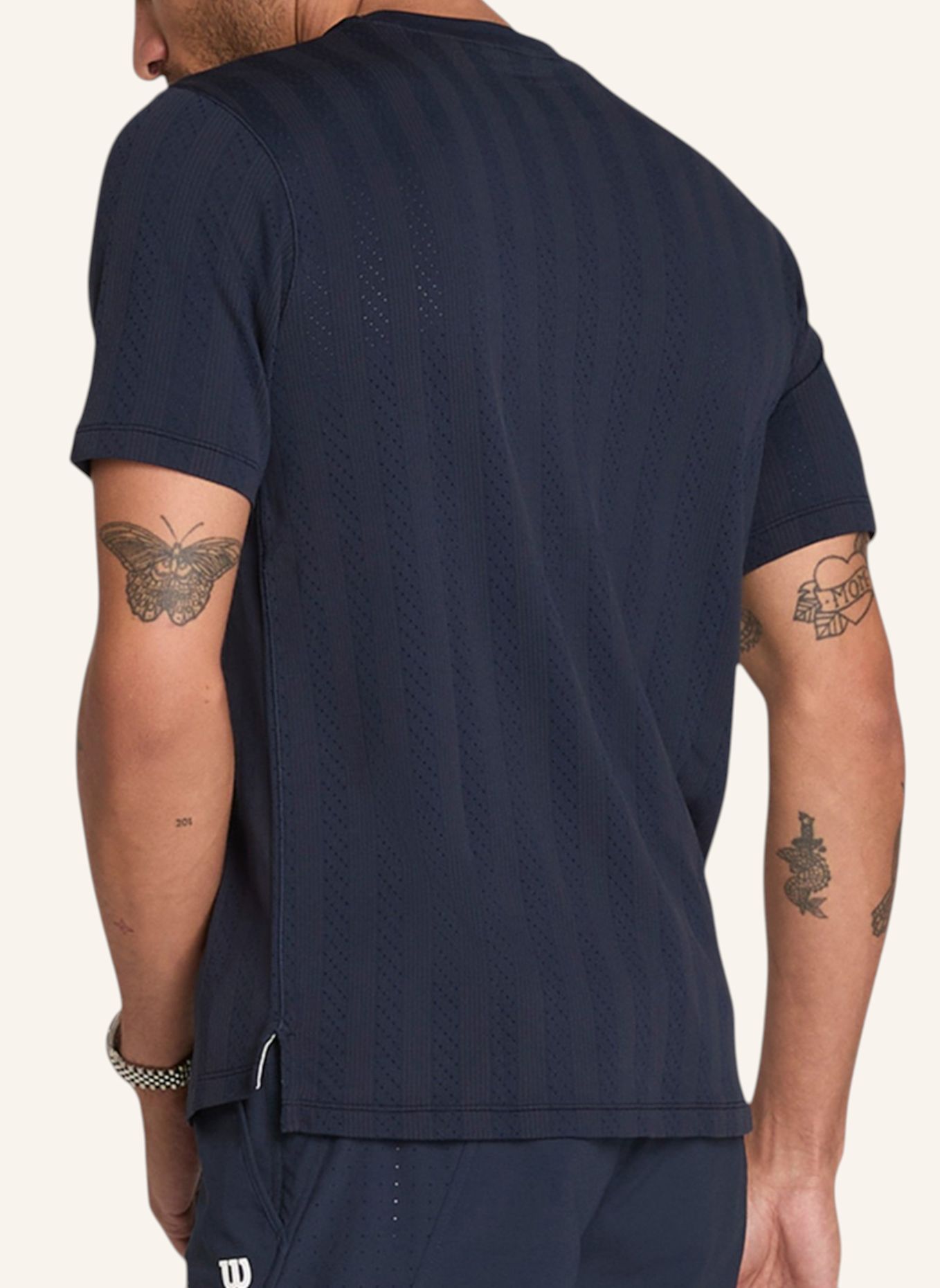 Wilson T-Shirt M GAME POINT SEAMLESS TEE: BLAU