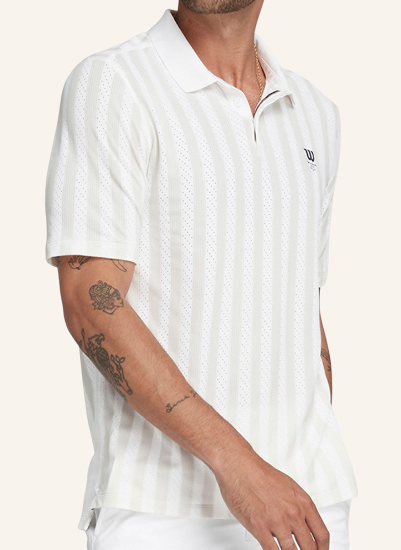 Wilson Poloshirt M GAME POINT SEAMLESS POLO: WEISS