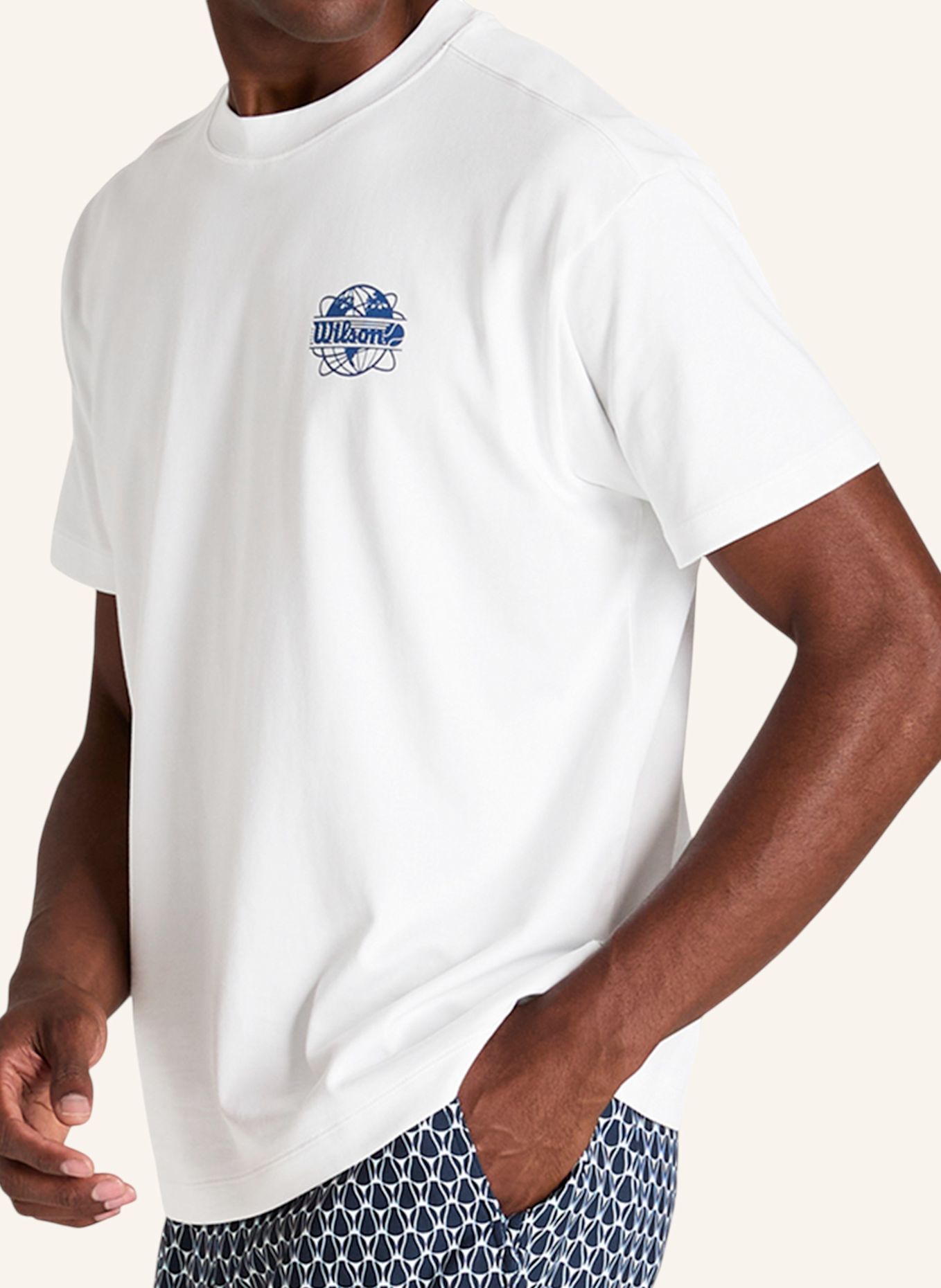 Wilson Shirt M CLASSIC GRAPHIC TEE: HELLBLAU