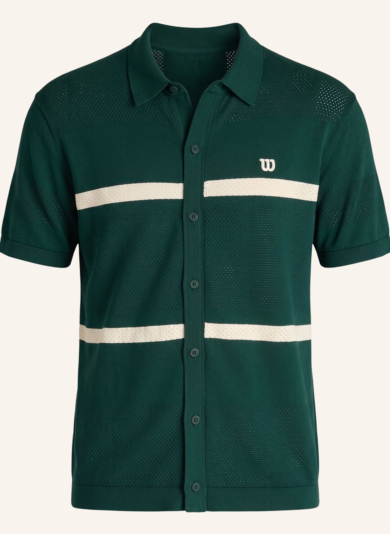 Wilson Poloshirt M LAFAYETTE BUTTON UP POLO: GRÜN