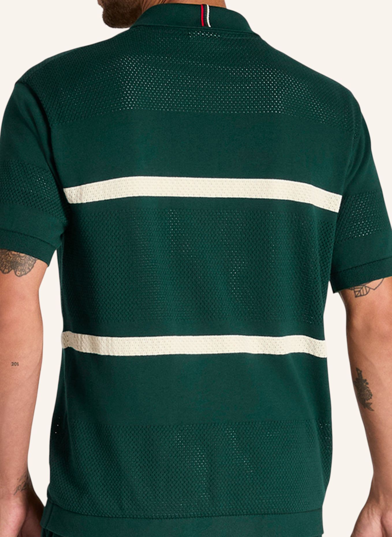 Wilson Poloshirt M LAFAYETTE BUTTON UP POLO: GRÜN