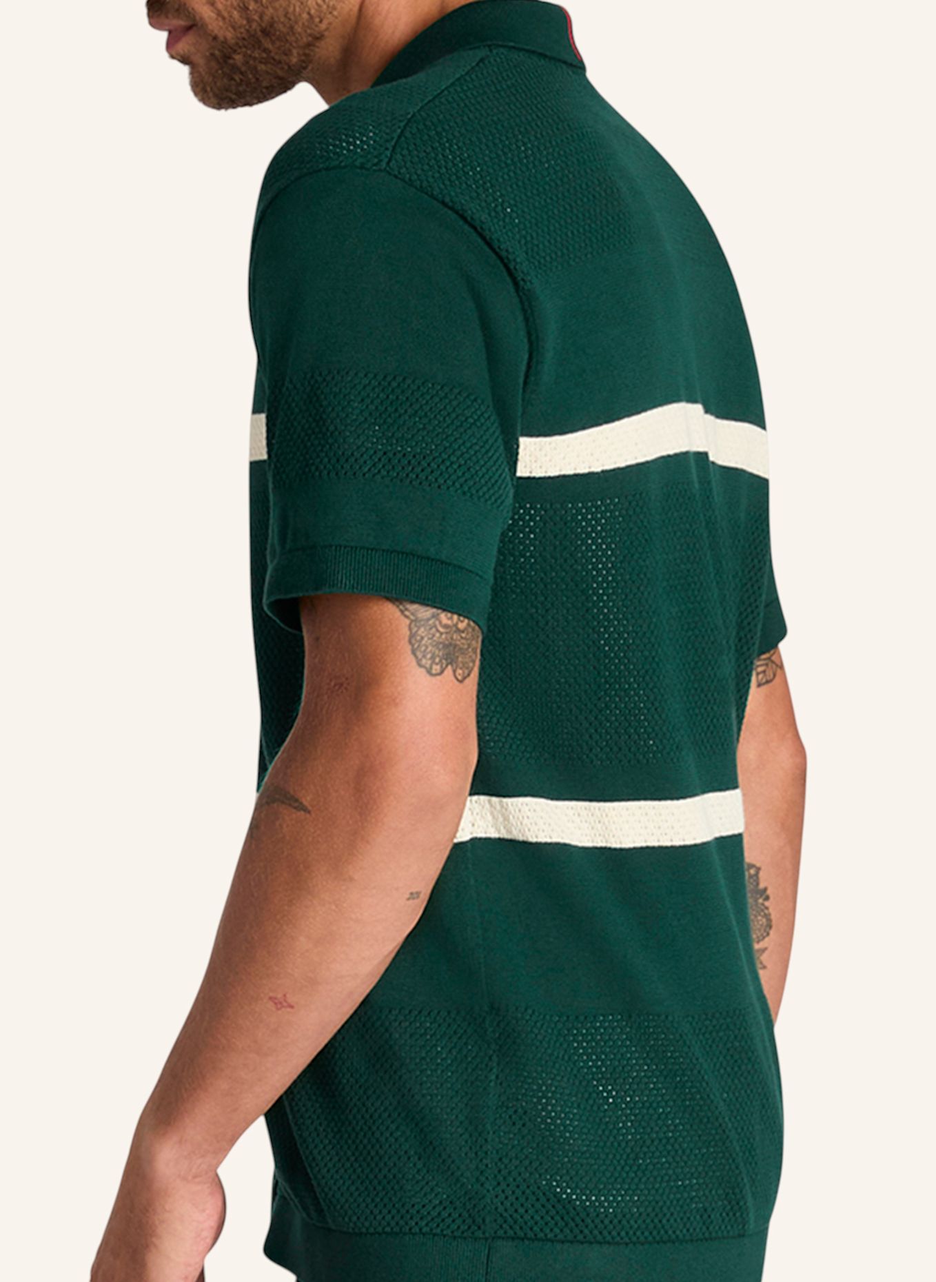 Wilson Poloshirt M LAFAYETTE BUTTON UP POLO: GRÜN