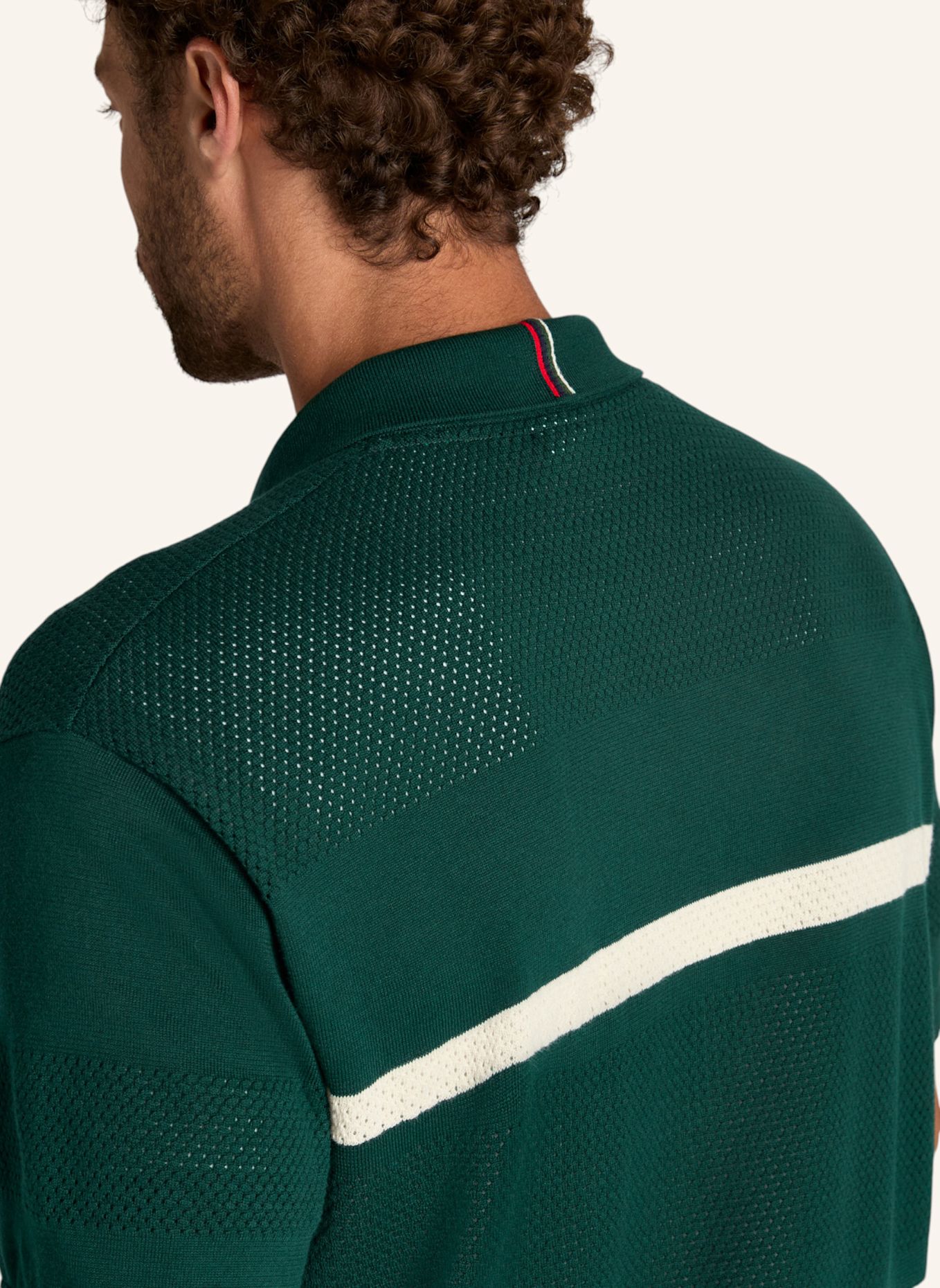 Wilson Poloshirt M LAFAYETTE BUTTON UP POLO: GRÜN