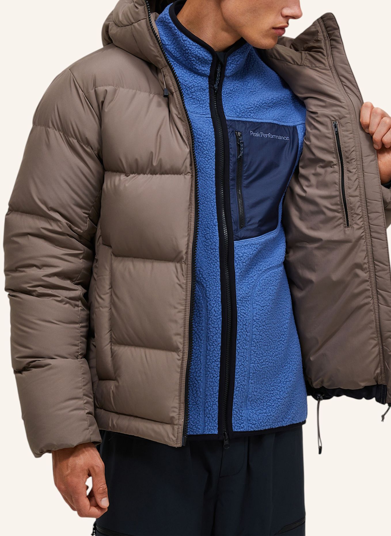 Peak Performance M Rivel Down Puffer Jacket Daunenjacke: HELLBRAUN