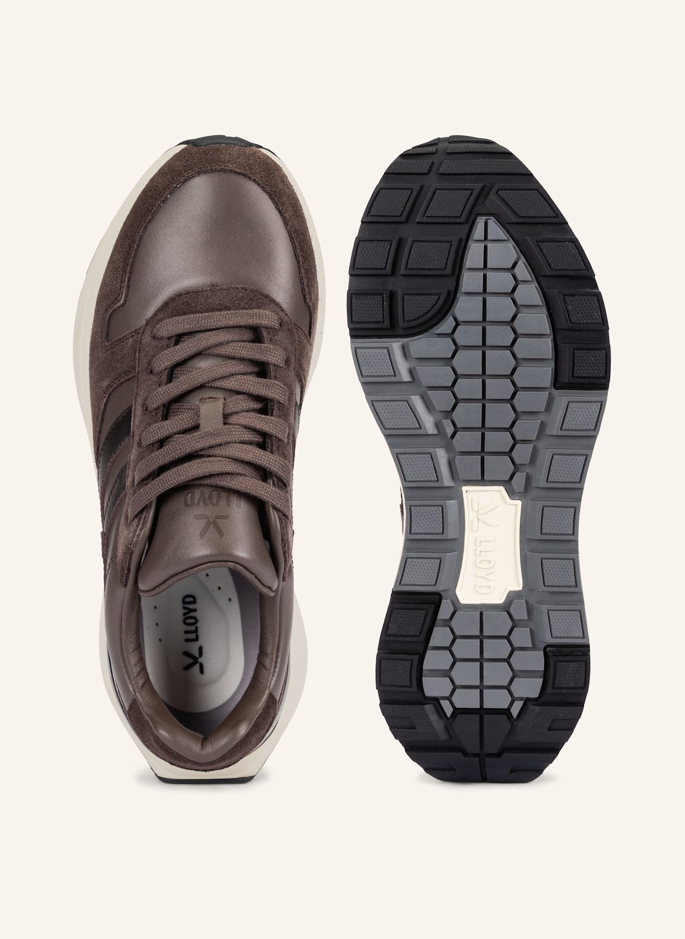 LLOYD TEMPO WAVE Sneaker: BRAUN