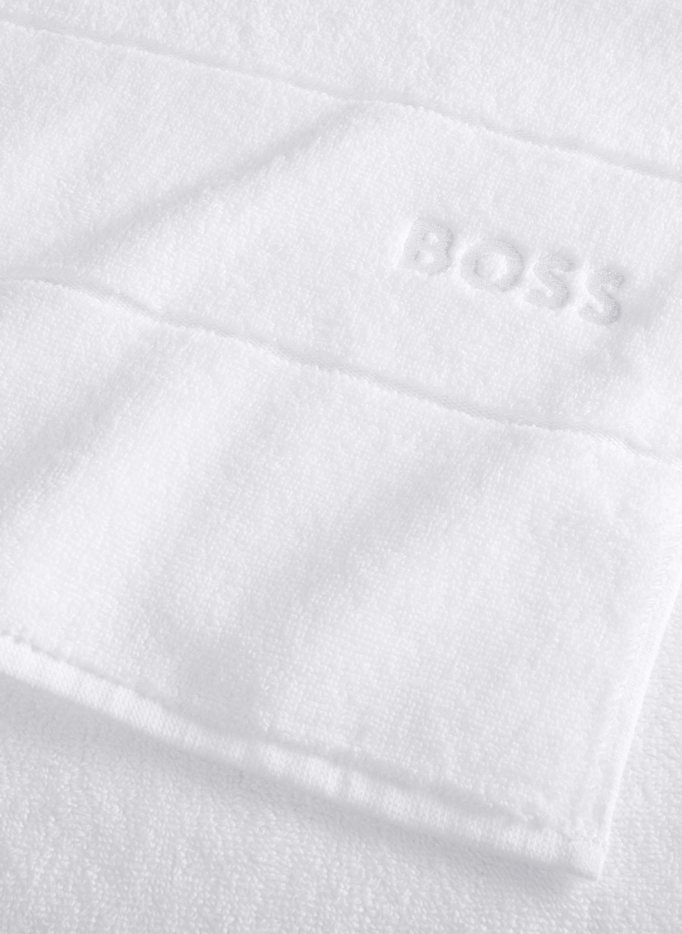 BOSS Handtuch Set PLAIN (2TLG), Farbe: WEISS (Bild 4)