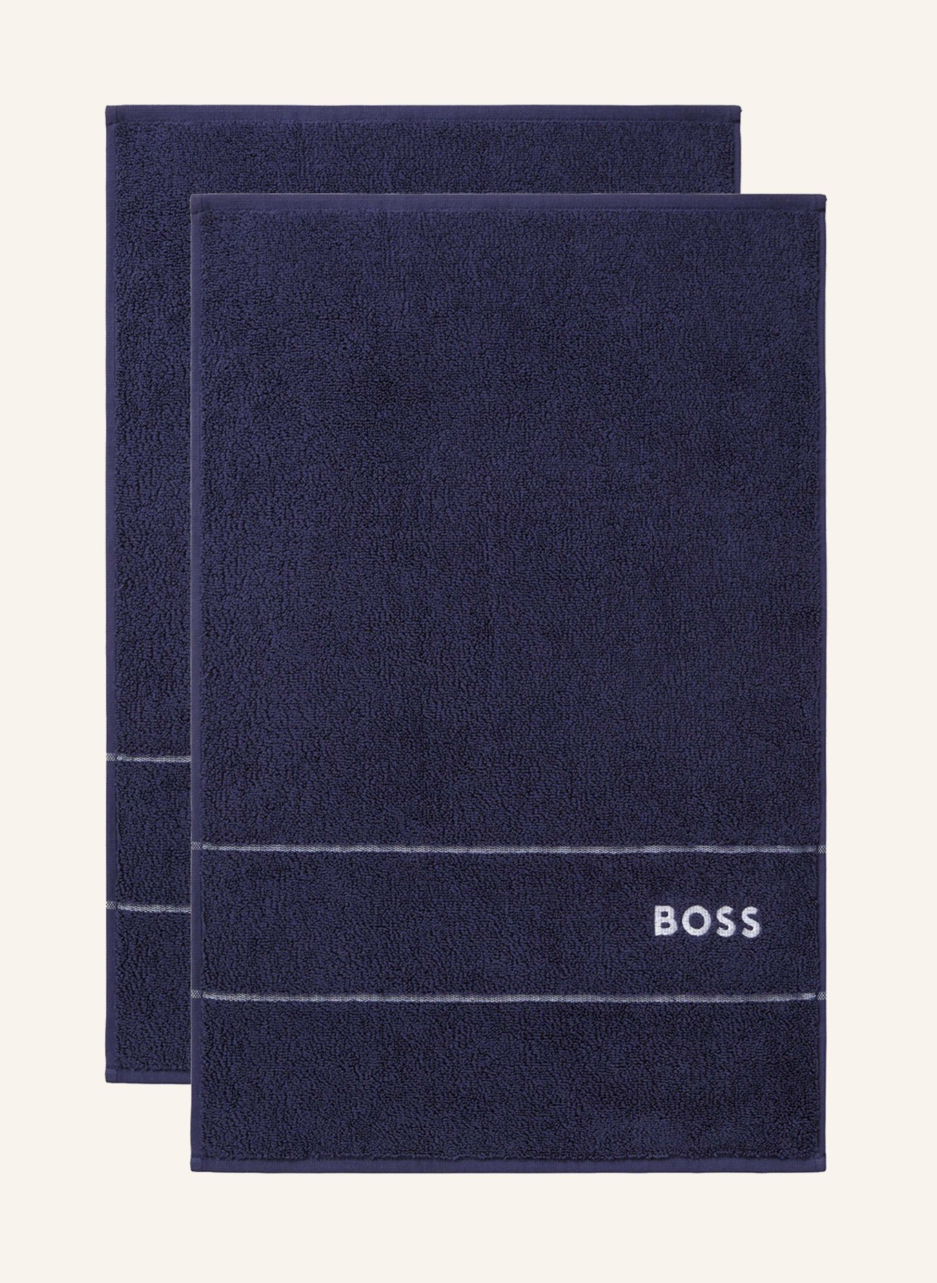 BOSS Gästehandtuch - Set PLAIN (2TLG), Farbe: BLAU (Bild 1)