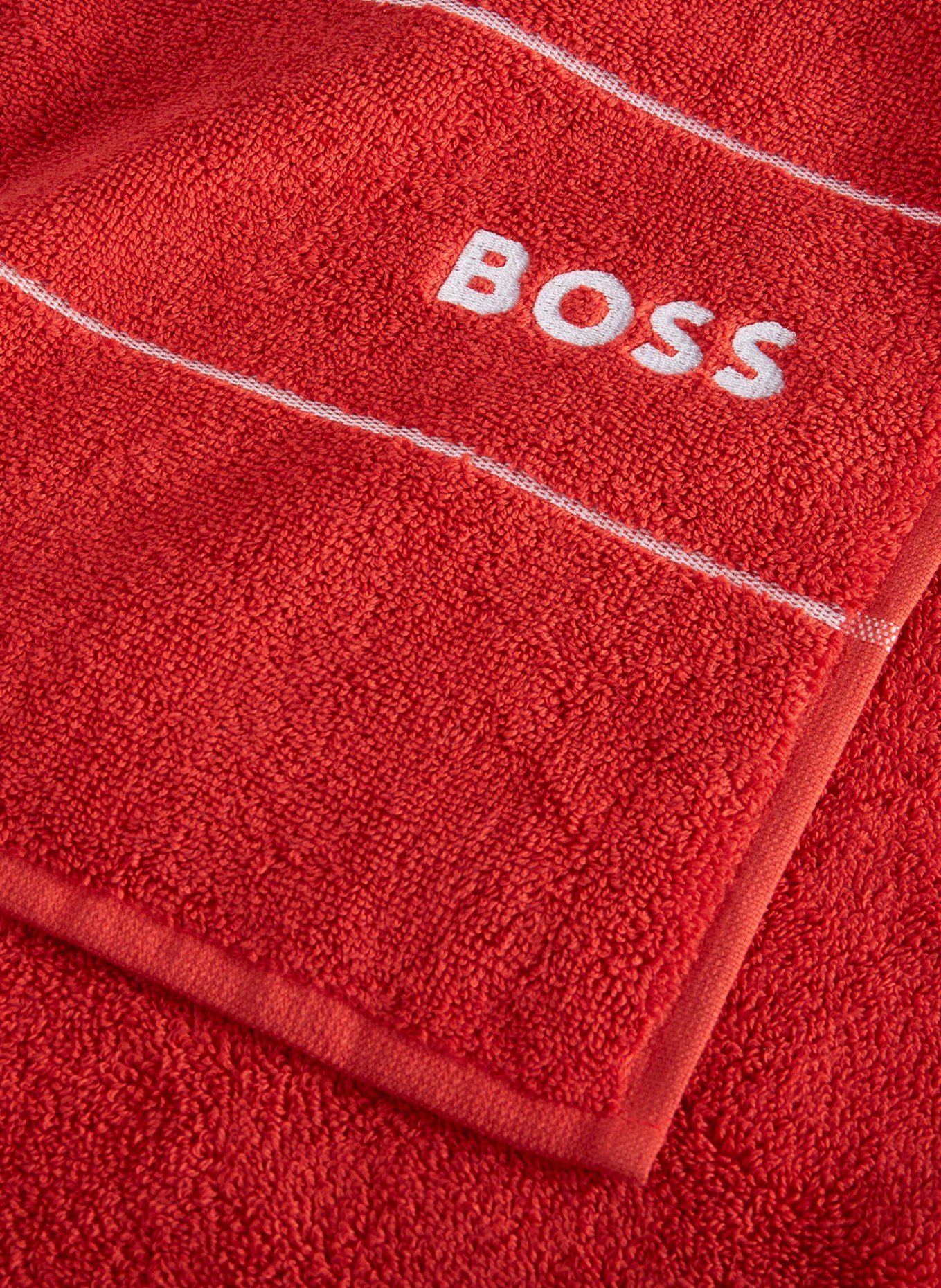 BOSS Handtuch Set PLAIN (2TLG), Farbe: ROT (Bild 5)