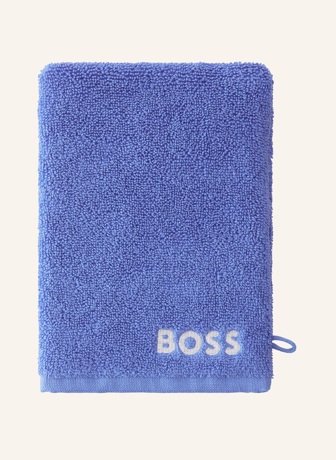 BOSS 4er-Set Waschhandschuhe 4ER-SET WASCHHANDSCHUHE, Farbe: BLAU (Bild 2)