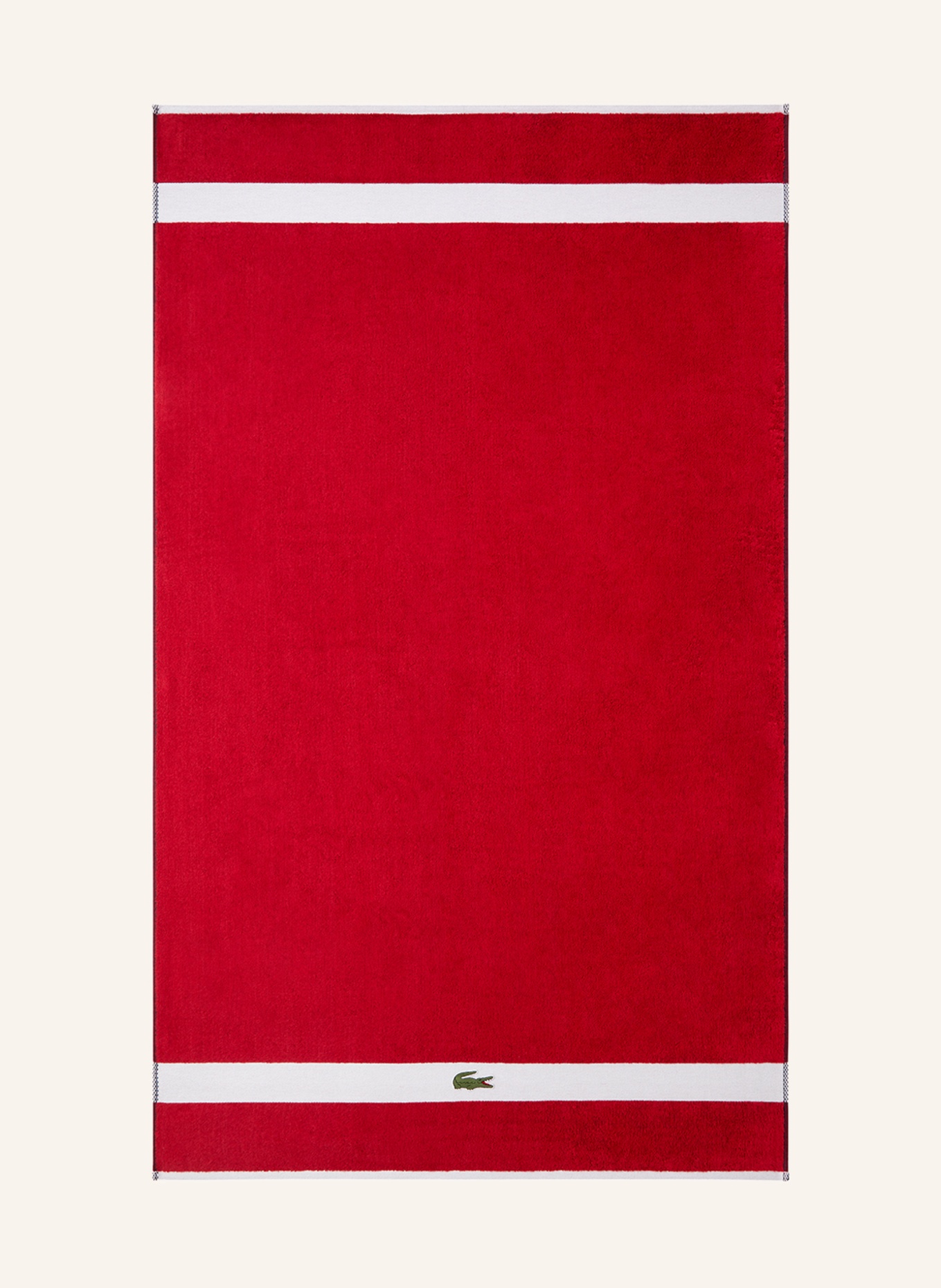 LACOSTE Badetuch L CASUAL, Farbe: ROT (Bild 1)