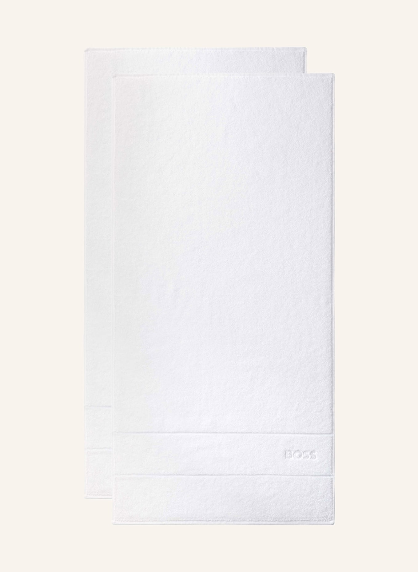 BOSS Handtuch Set PLAIN (2TLG), Farbe: WEISS (Bild 8)