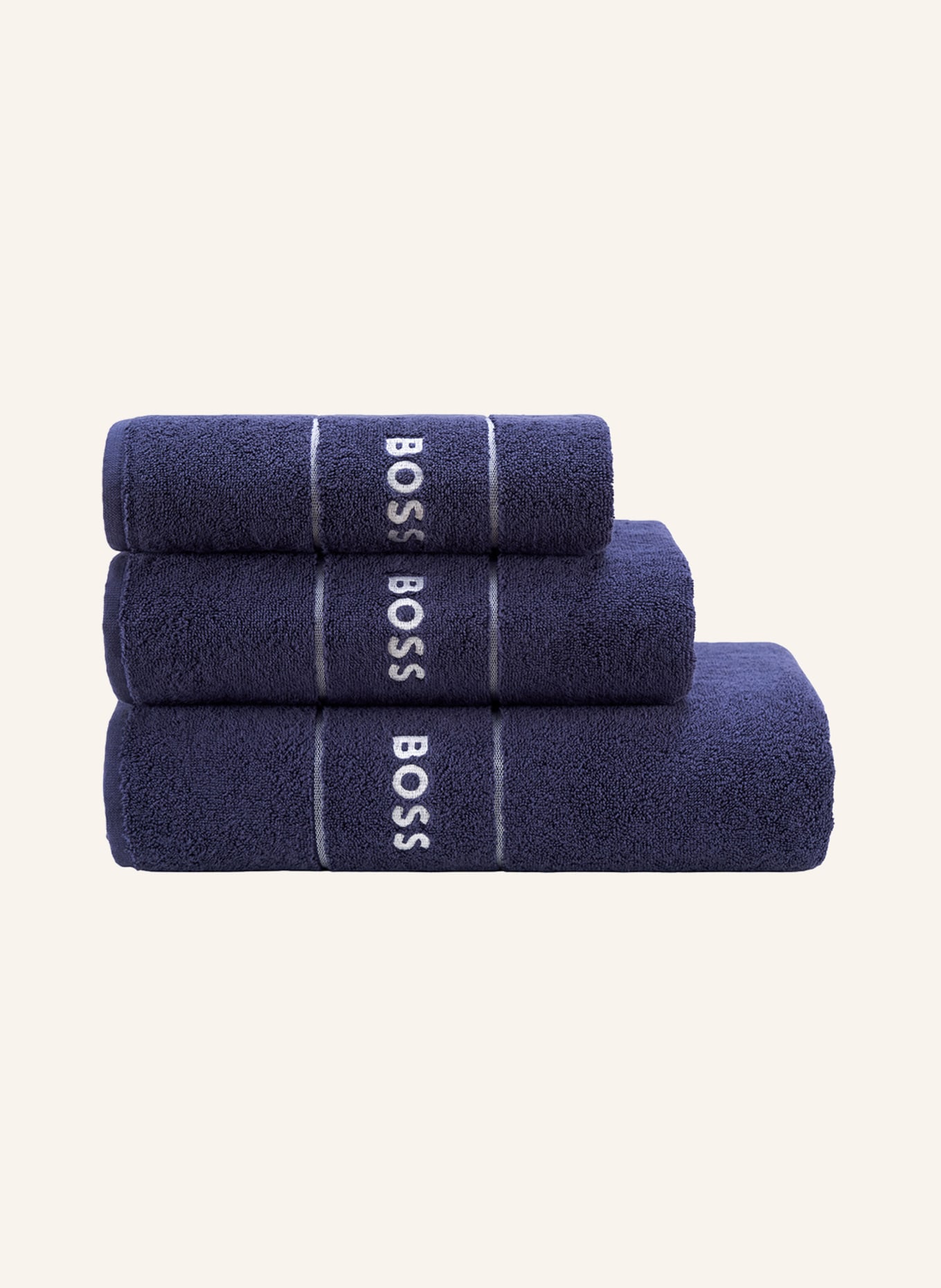 BOSS Handtuch Set PLAIN (2TLG), Farbe: BLAU (Bild 5)