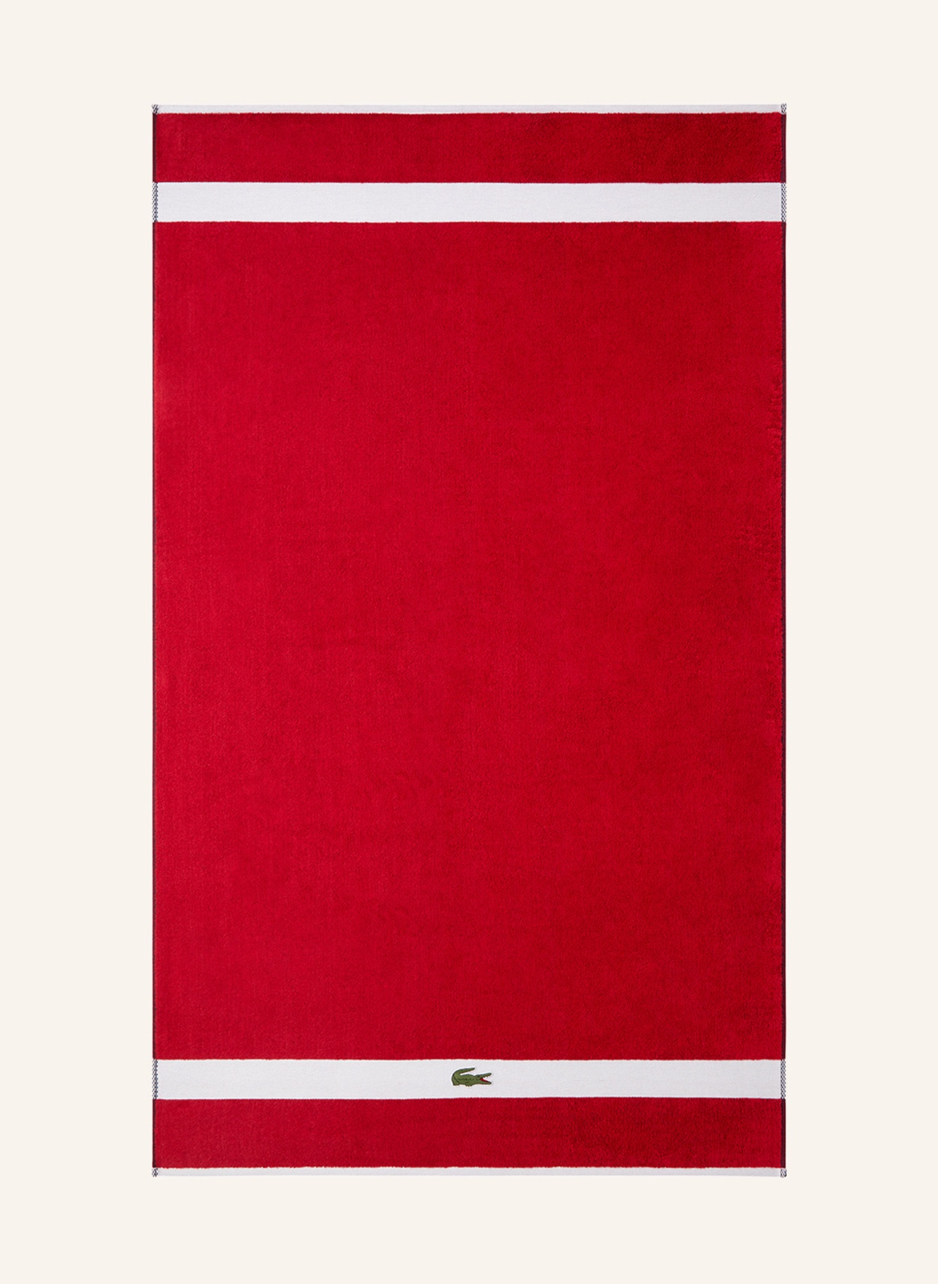 LACOSTE Badetuch L CASUAL, Farbe: ROT (Bild 3)