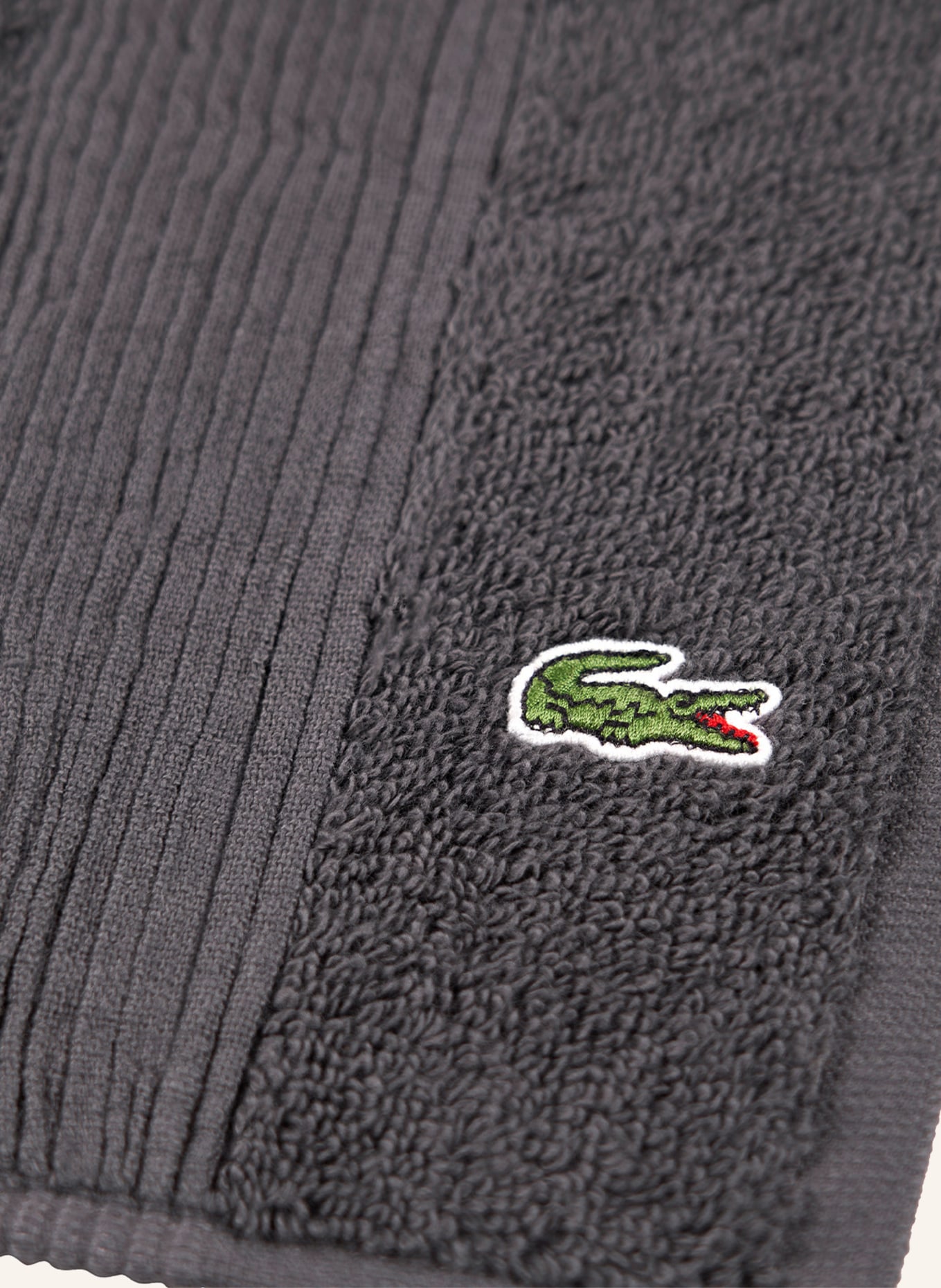 LACOSTE Badematte L LE CROCO, Farbe: GRAU (Bild 1)