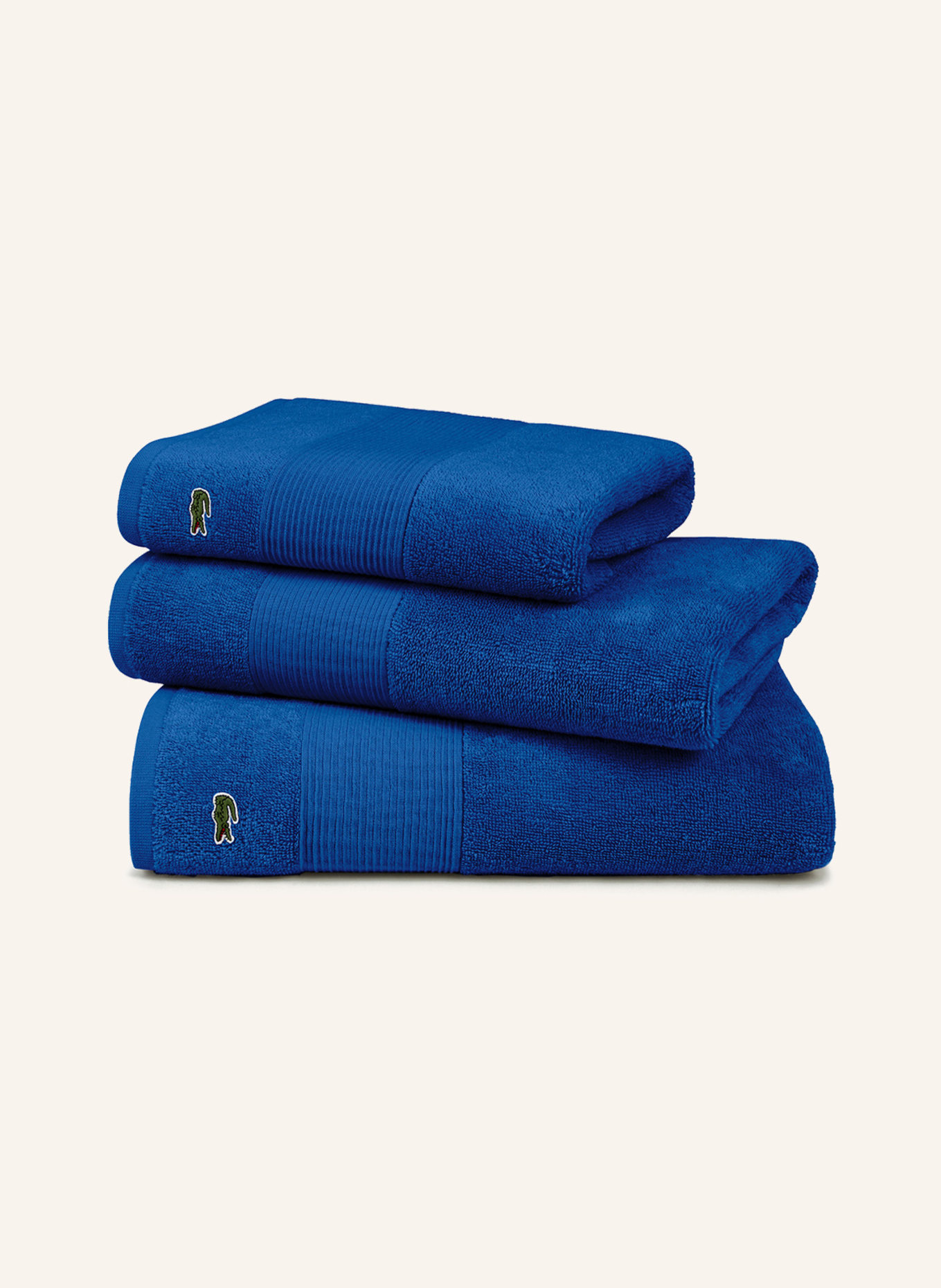 LACOSTE Gästehandtuch L LE CROCO (2TLG), Farbe: BLAU (Bild 7)