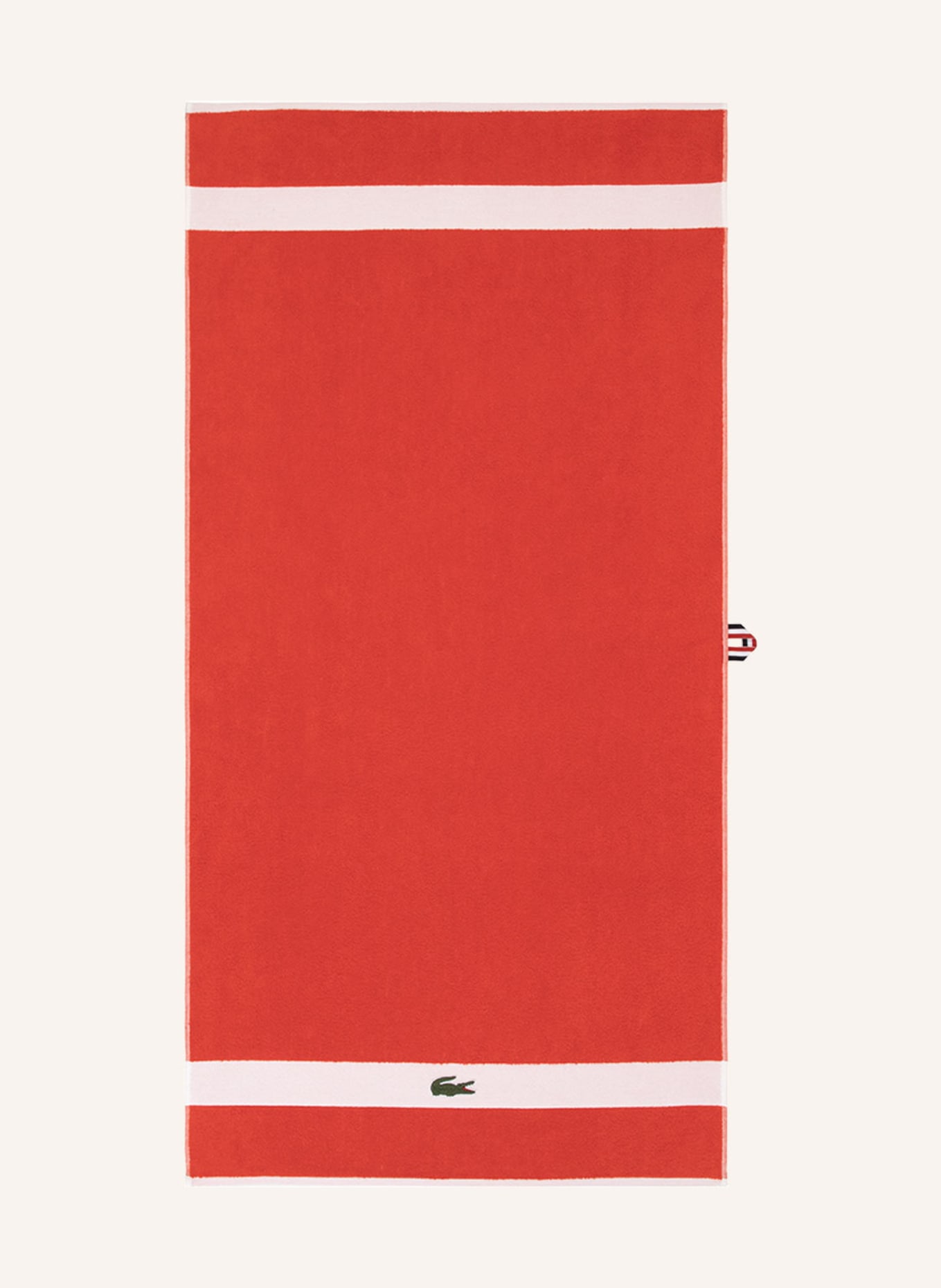 LACOSTE Handtuch L CASUAL, Farbe: BRAUN/ ORANGE (Bild 1)