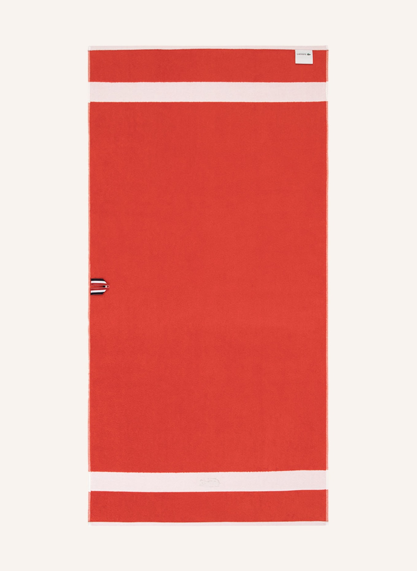 LACOSTE Handtuch L CASUAL, Farbe: BRAUN/ ORANGE (Bild 2)