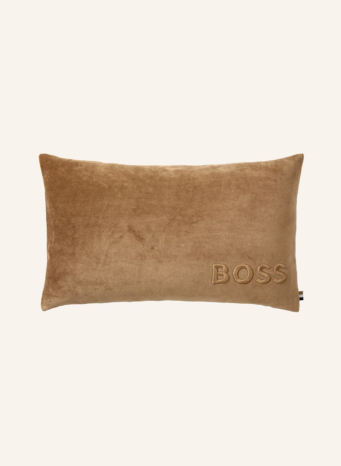 BOSS Dekokissen BOLDLOGO KISSEN, Farbe: CAMEL (Bild 1)