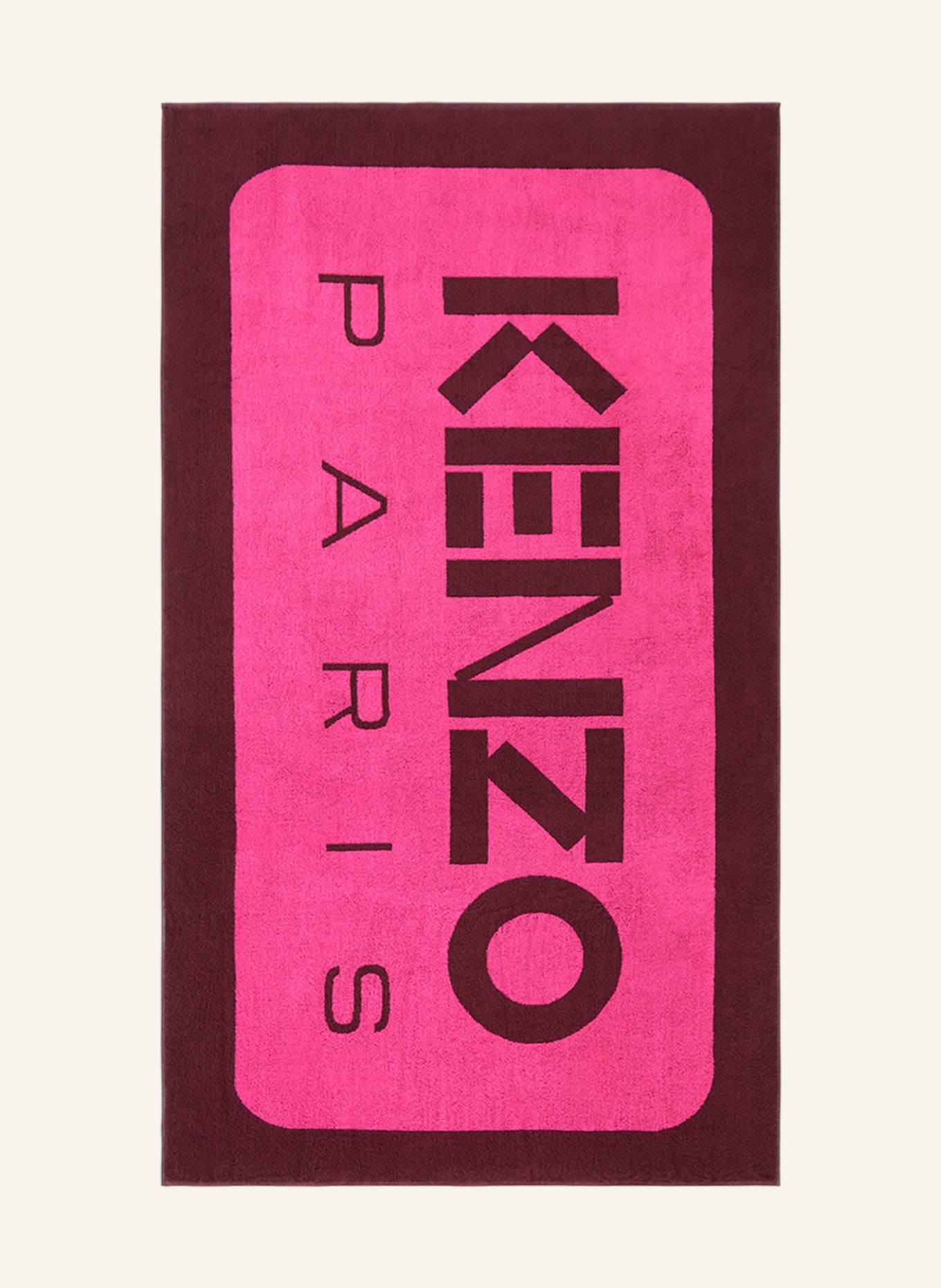 KENZO HOME Strandhandtuch KLABEL STRANDTUCH, Farbe: DUNKELROT (Bild 1)