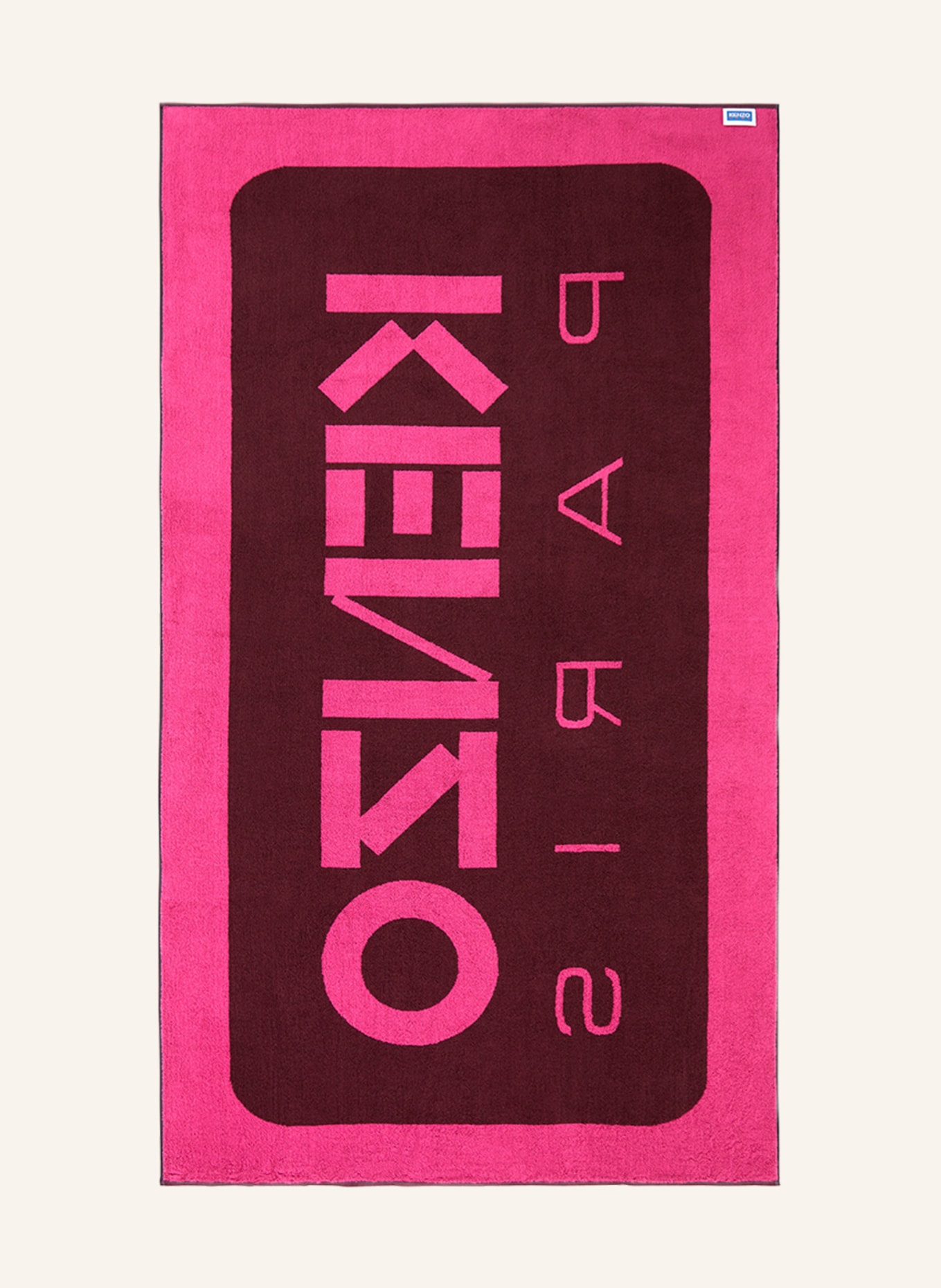 KENZO HOME Strandhandtuch KLABEL STRANDTUCH, Farbe: DUNKELROT (Bild 2)