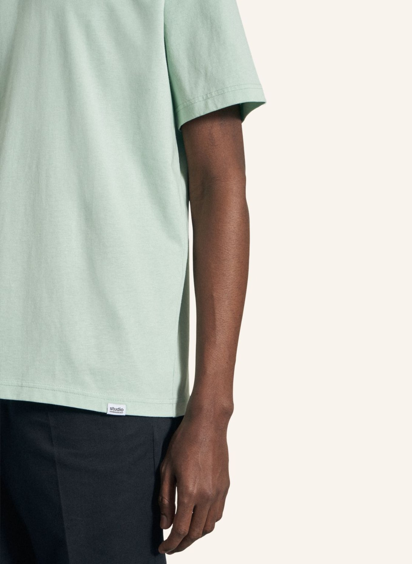 studio seidensticker T-Shirt Regular Fit, Farbe: GRÜN (Bild 3)