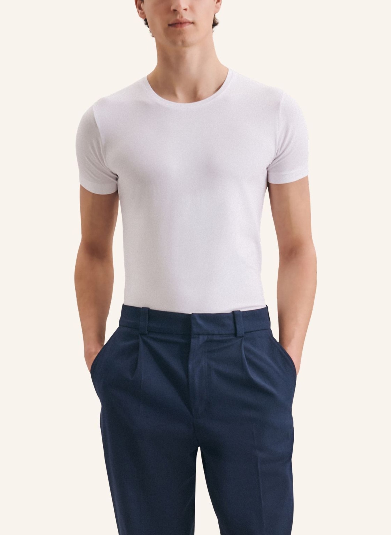 seidensticker T-Shirt Regular Fit, Farbe: WEISS (Bild 4)