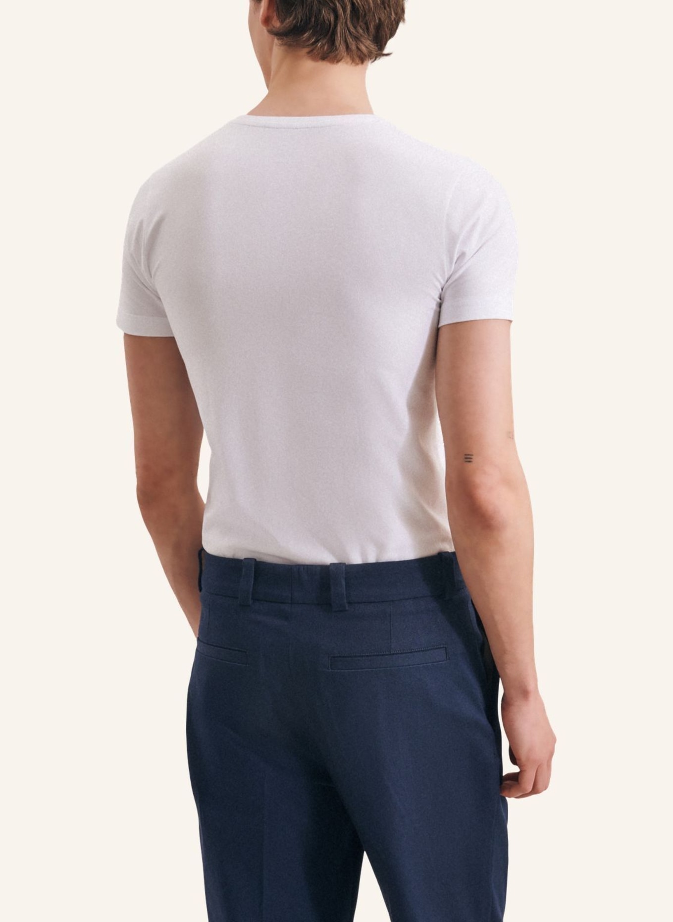 seidensticker T-Shirt Regular Fit, Farbe: WEISS (Bild 2)