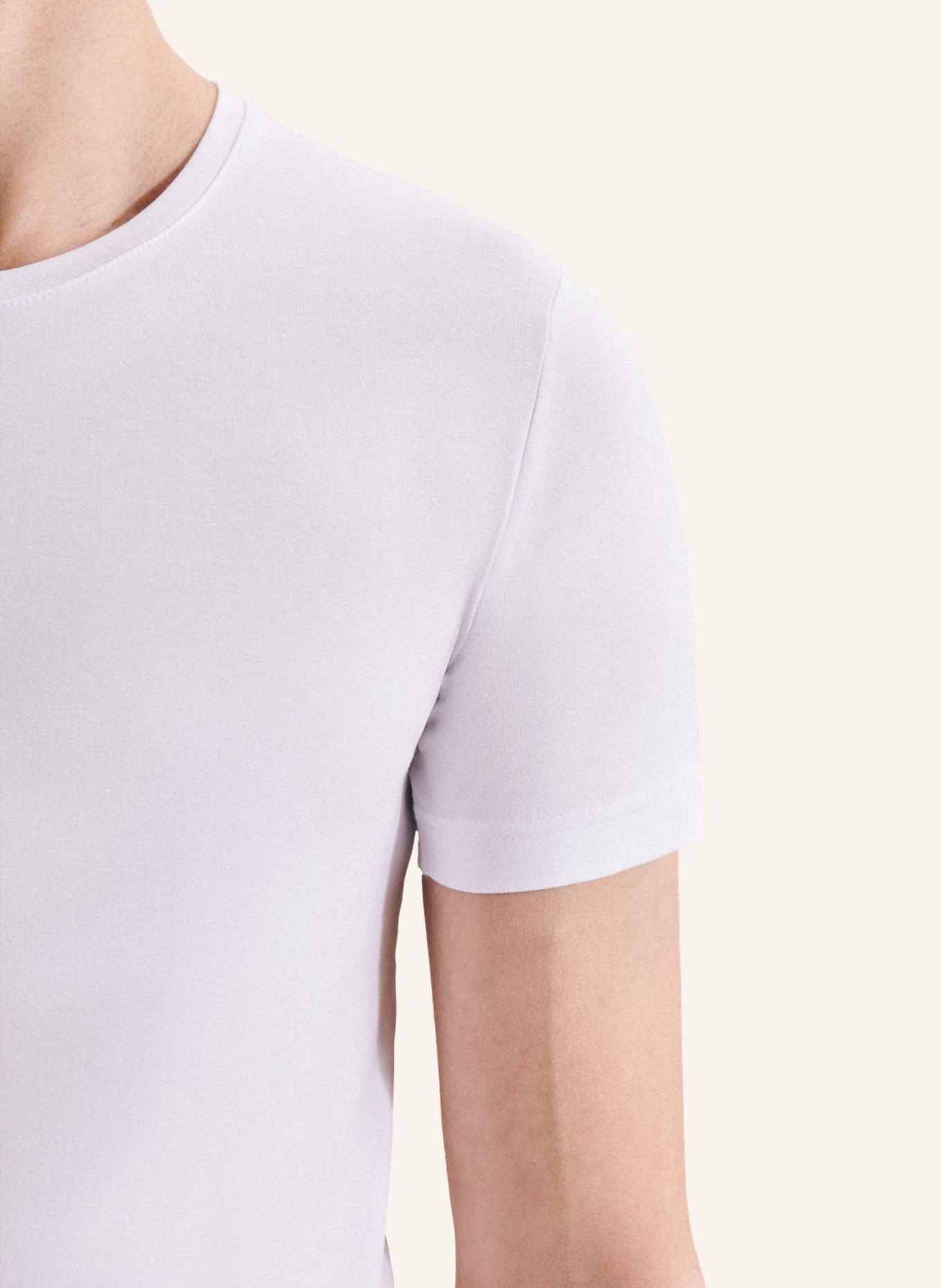 seidensticker T-Shirt Regular Fit, Farbe: WEISS (Bild 3)