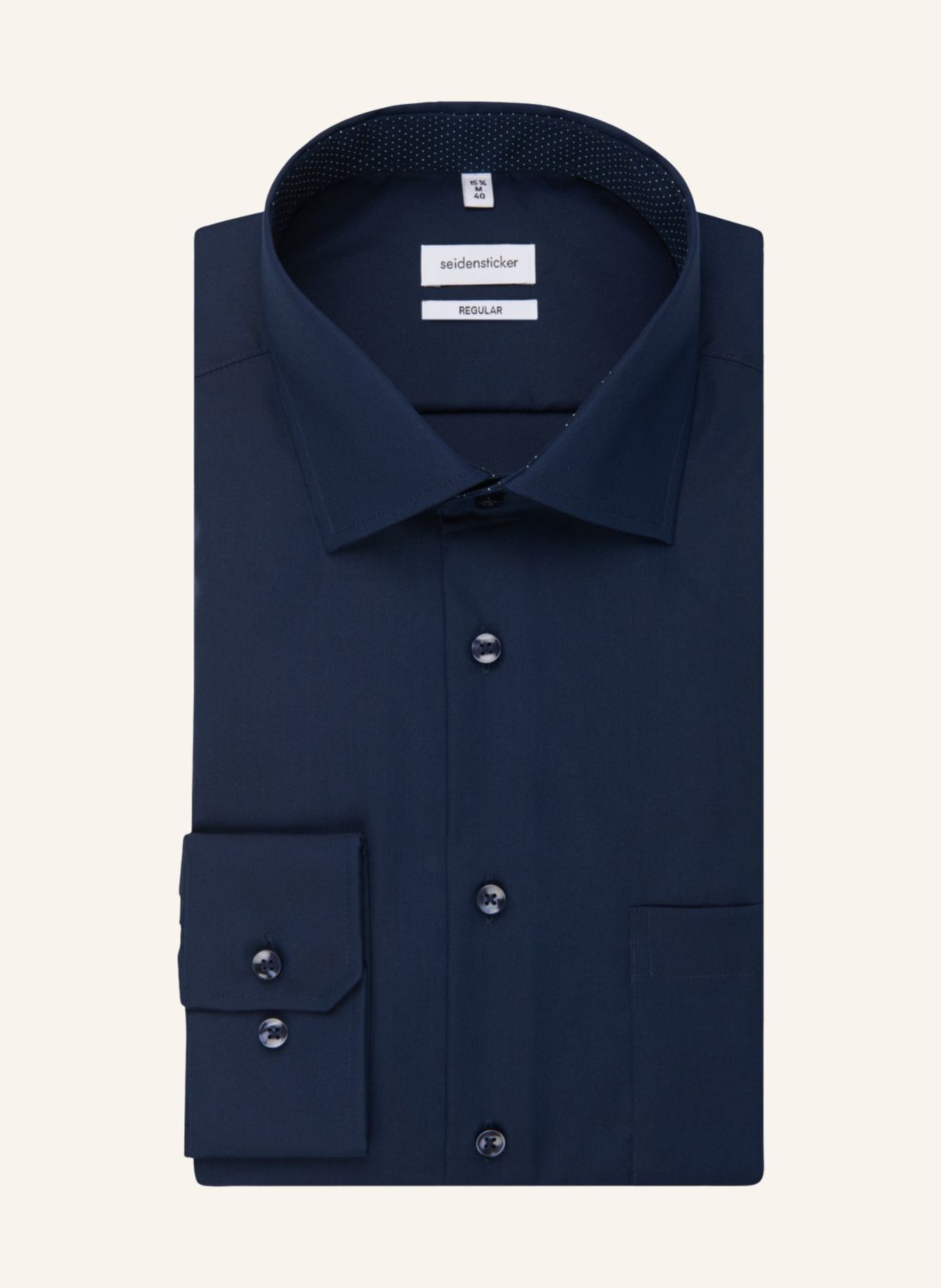seidensticker Business Hemd Regular Fit, Farbe: DUNKELBLAU (Bild 1)