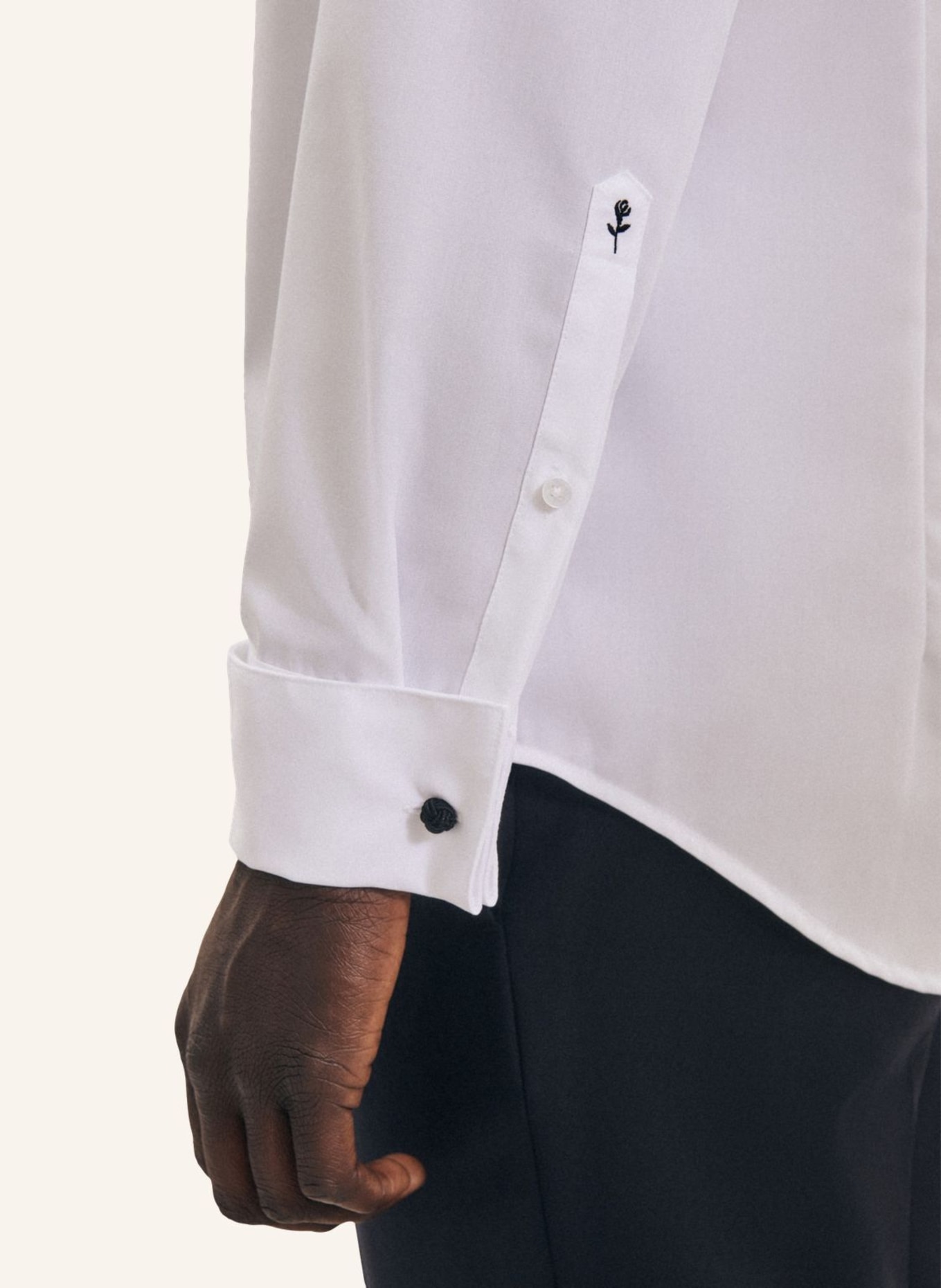 seidensticker Smoking-Hemd Slim Fit mit Umschlagmanschette, Farbe: WEISS (Bild 4)