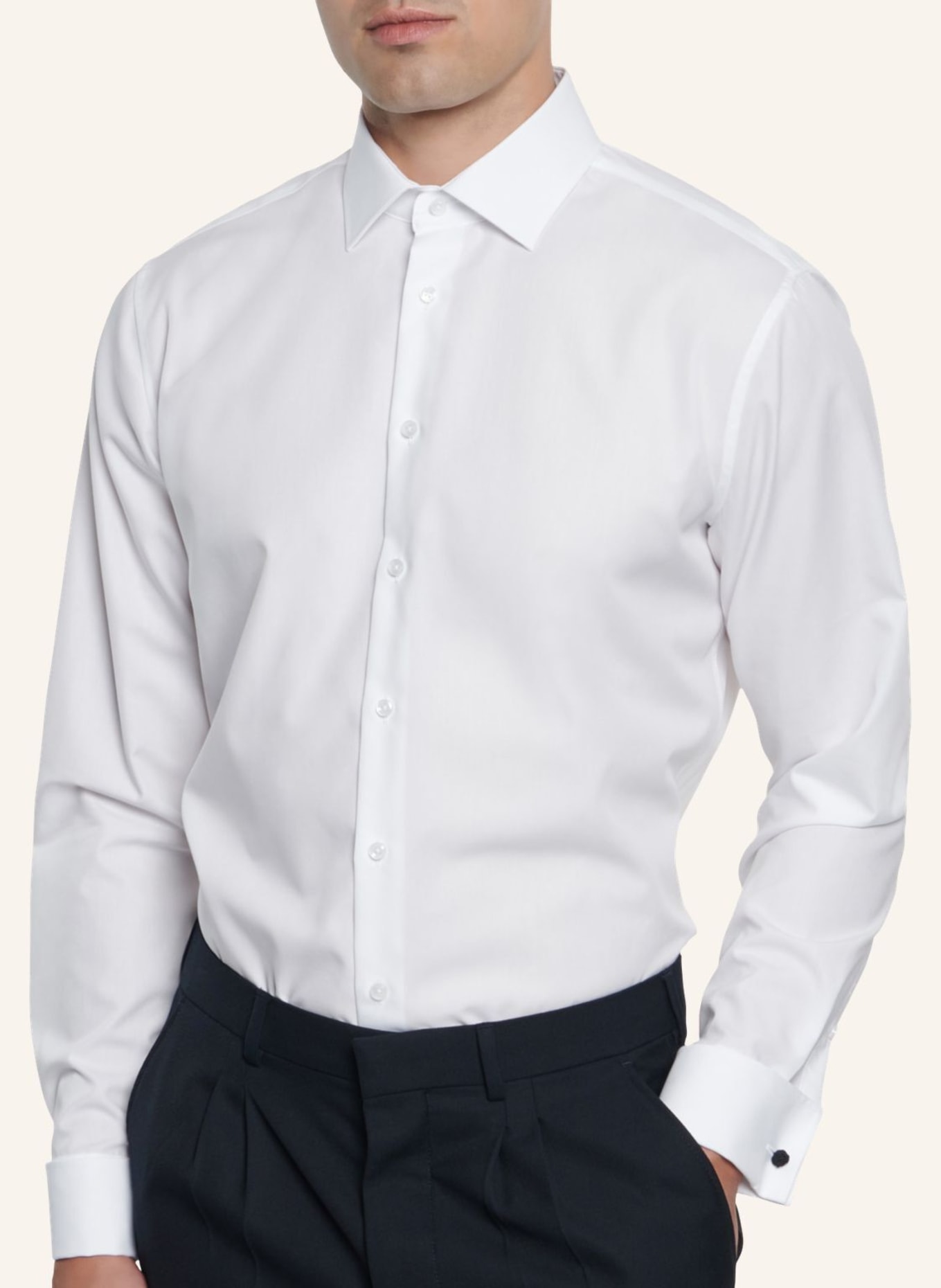 seidensticker Hemd Shaped Fit mit Umschlagmanschette, Farbe: WEISS (Bild 6)