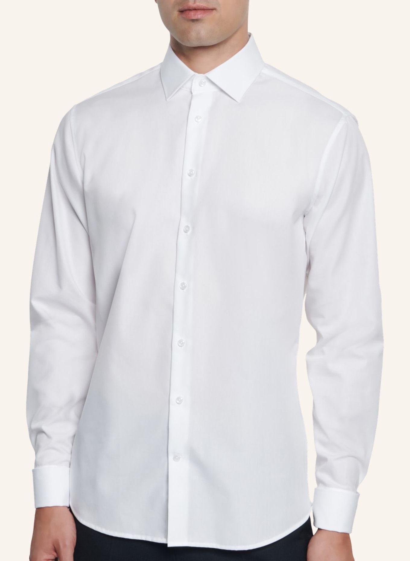 seidensticker Hemd Shaped Fit mit Umschlagmanschette, Farbe: WEISS (Bild 5)
