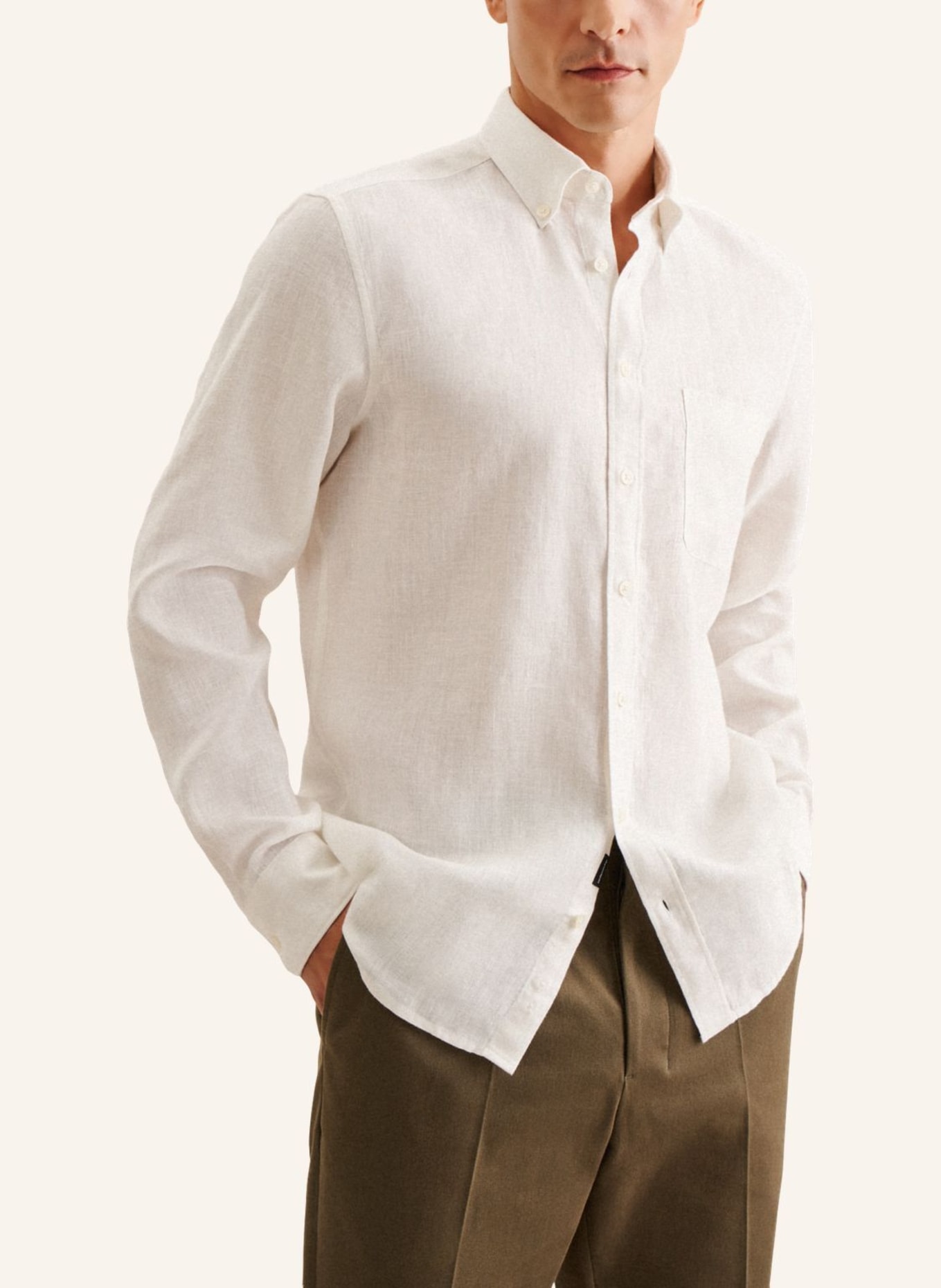 seidensticker Casual Hemd Regular Fit, Farbe: ECRU (Bild 4)