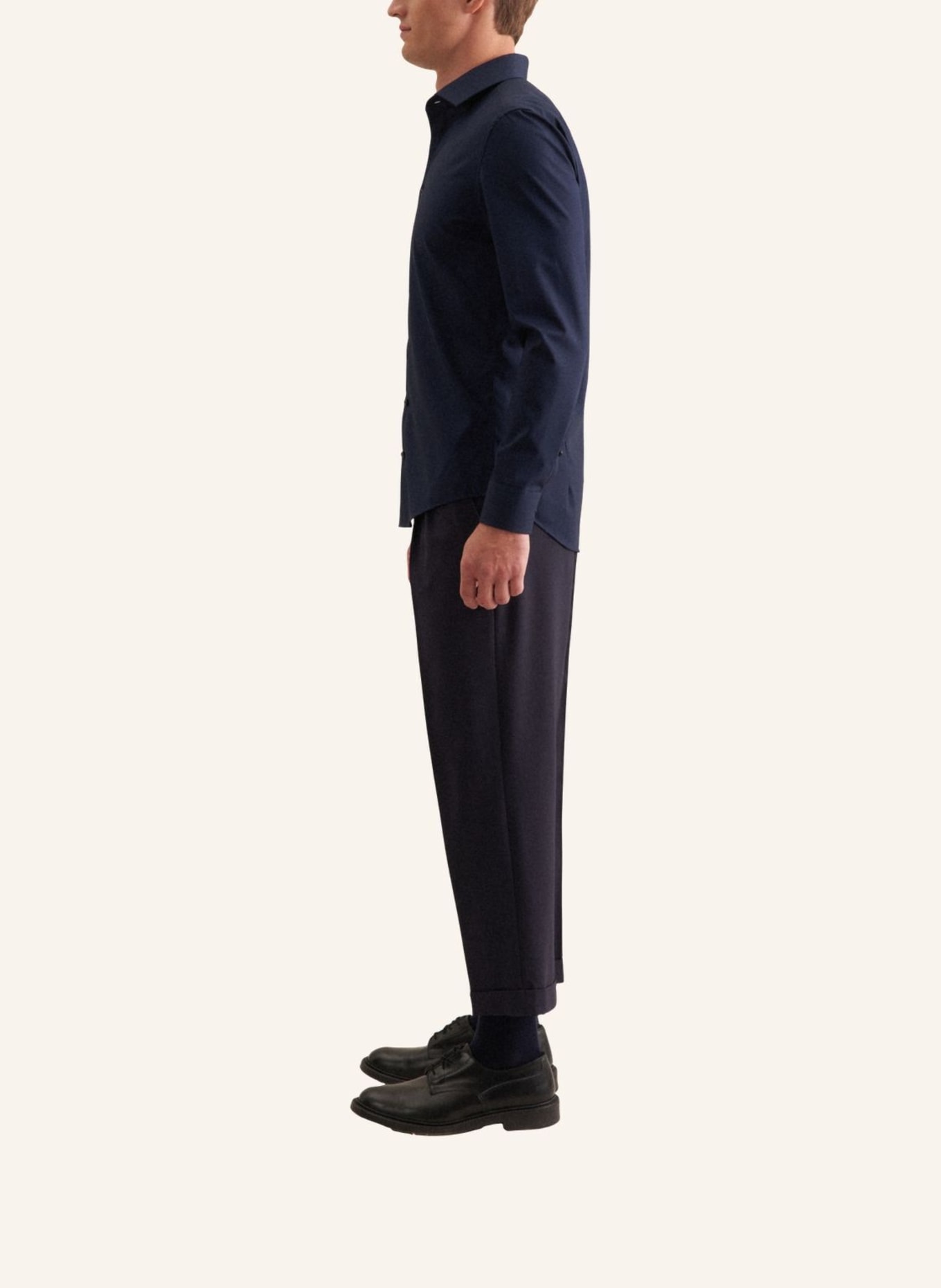 seidensticker , Business Hemd Slim Fit: DUNKELBLAU