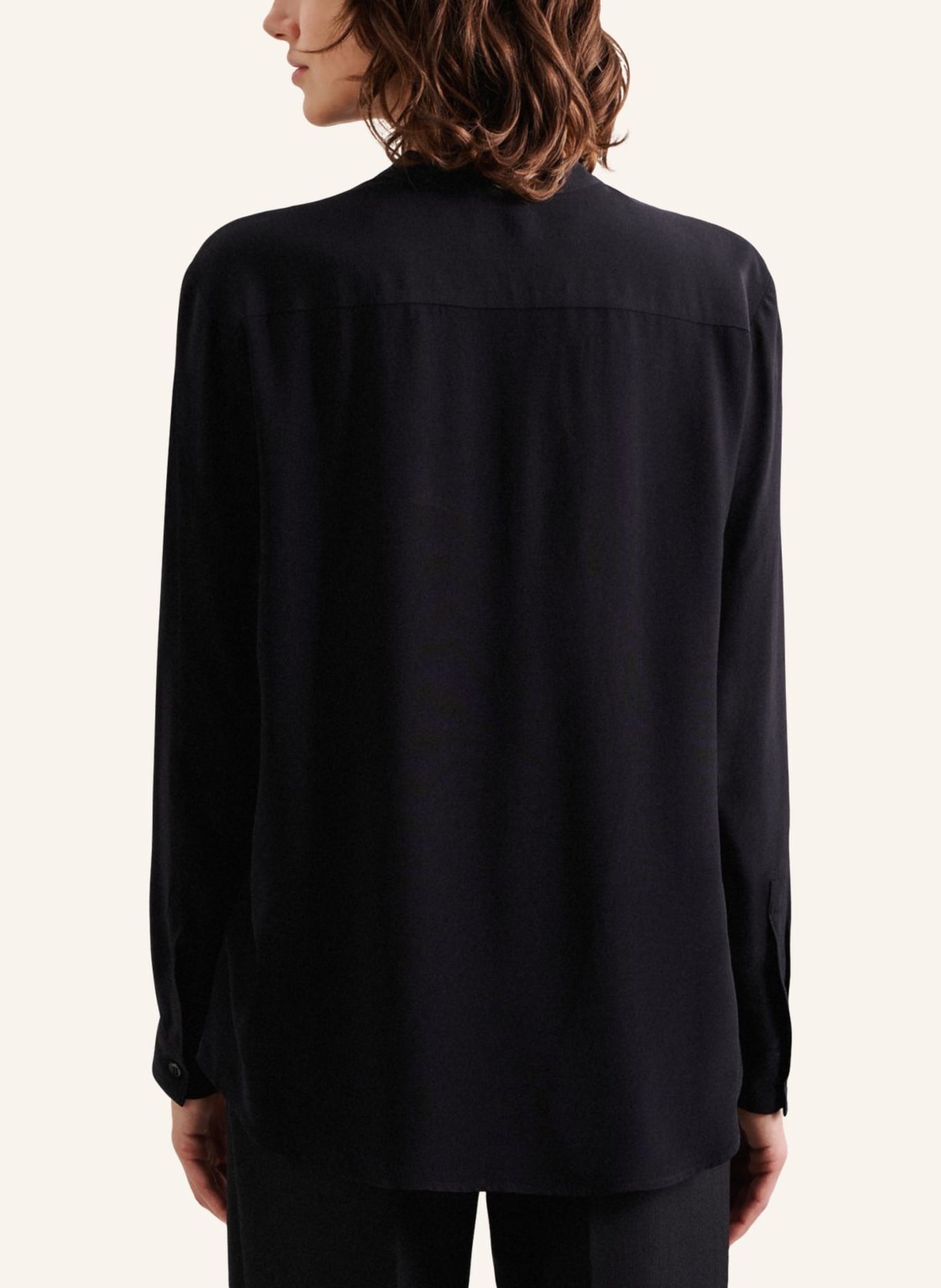 seidensticker Tunika, Stehkragenbluse: SCHWARZ