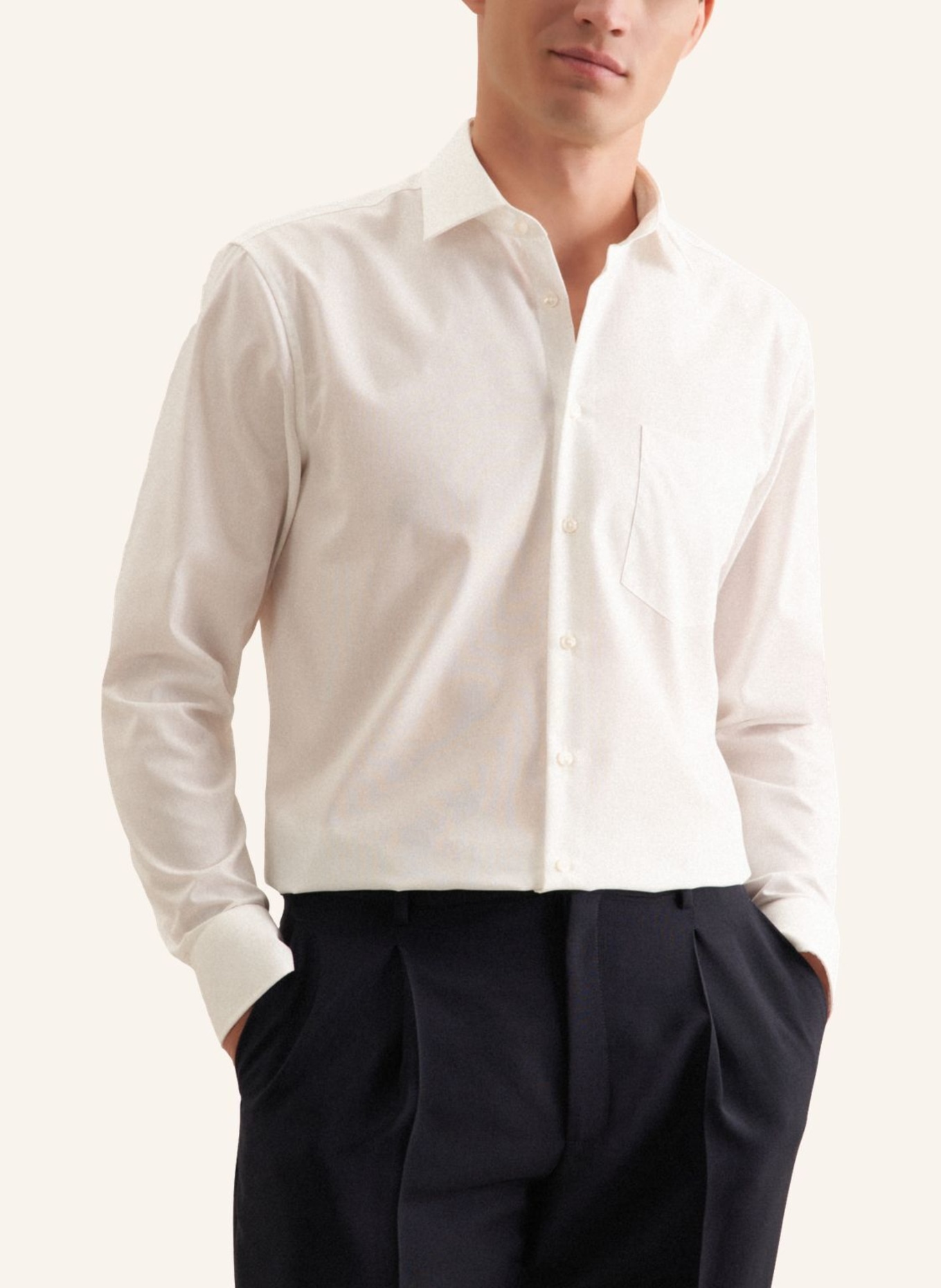 seidensticker Business Hemd Regular Fit: ECRU