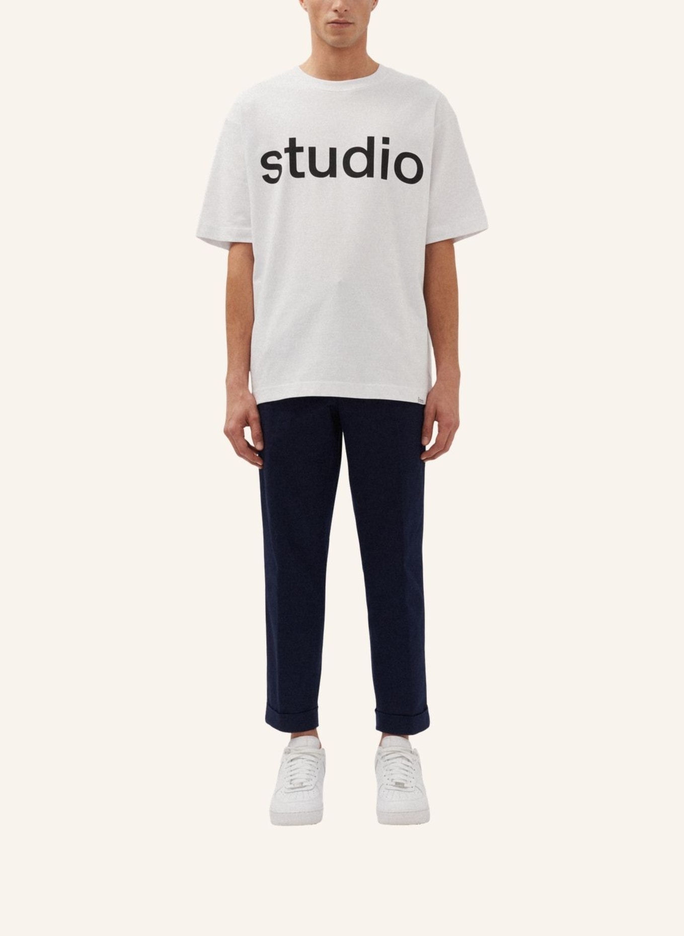 studio seidensticker T-Shirt Oversized: WEISS