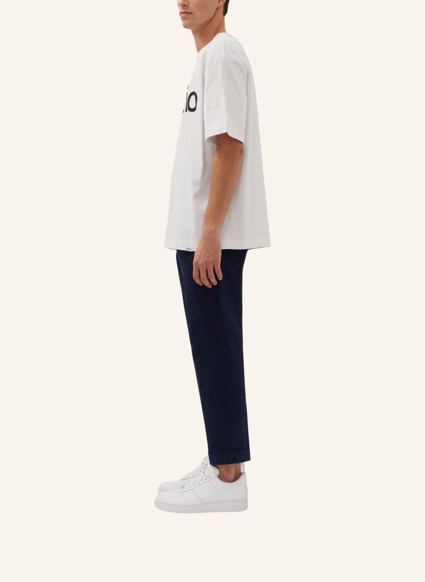 studio seidensticker T-Shirt Oversized: WEISS