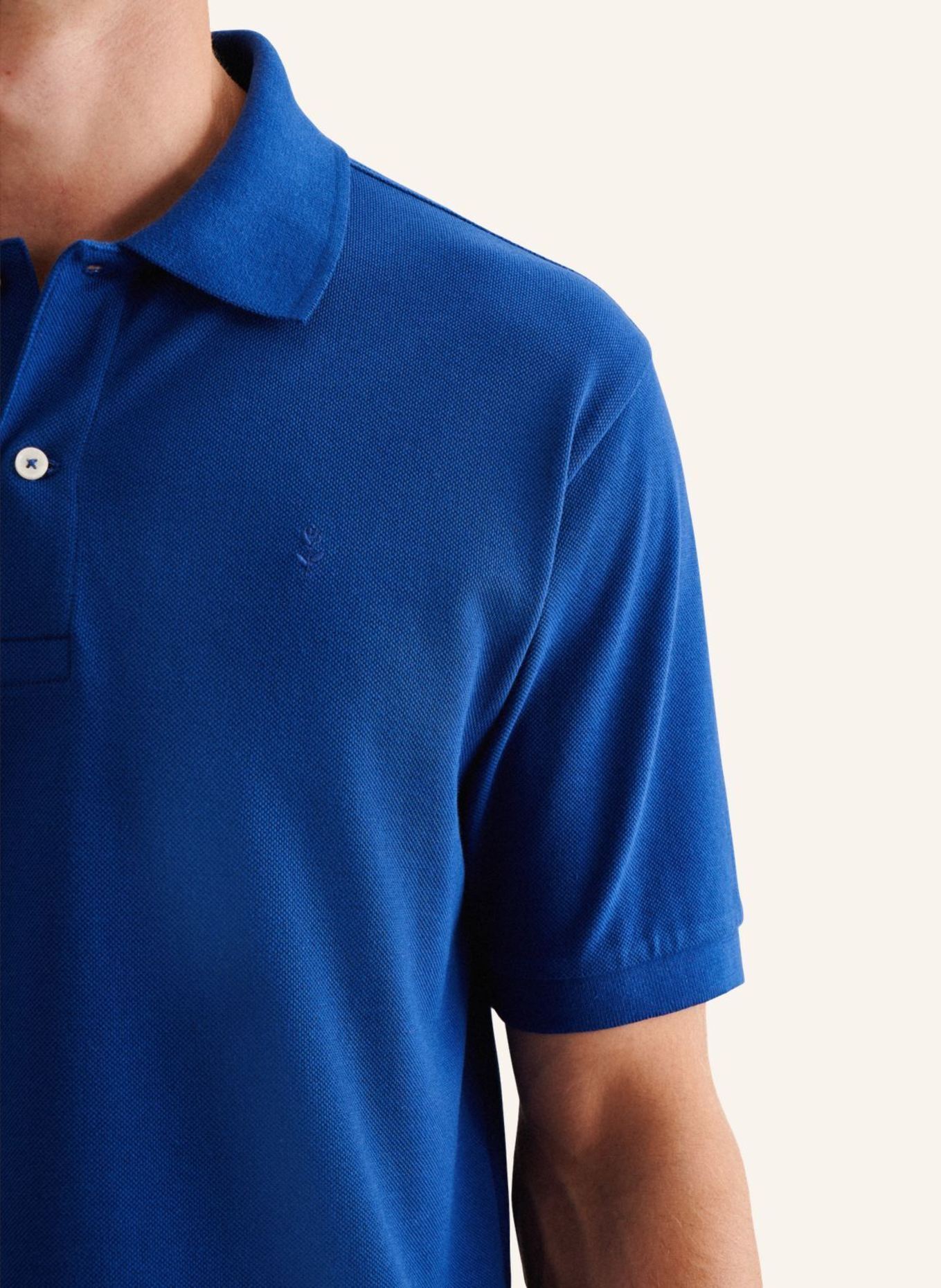 seidensticker Polo-Shirt, Polo Regular Fit, Farbe: BLAU (Bild 3)