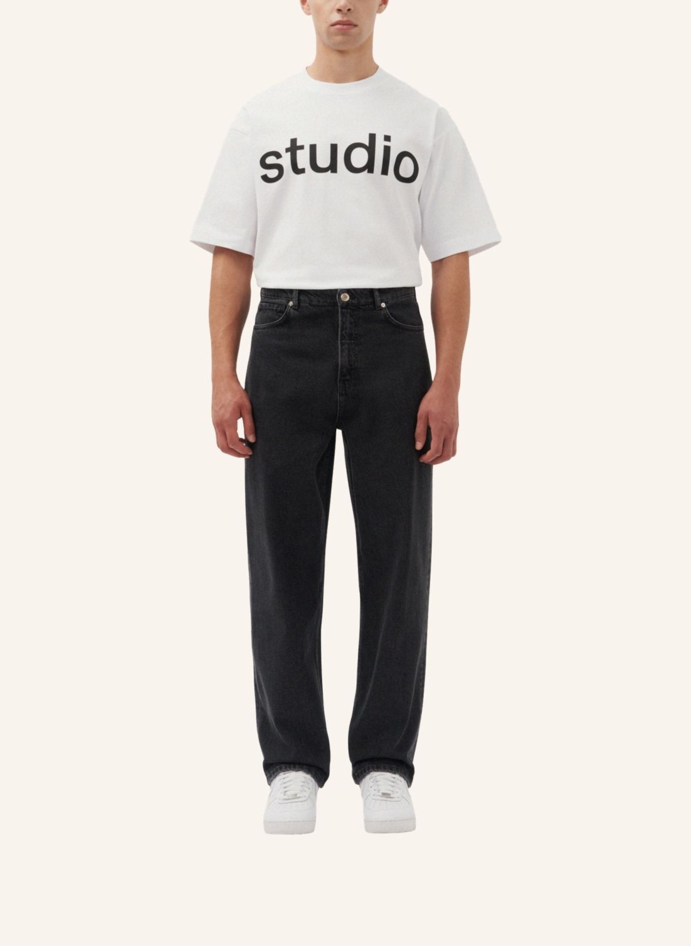 studio seidensticker 5-Pocket Denim Oversized, Farbe: SCHWARZ (Bild 4)