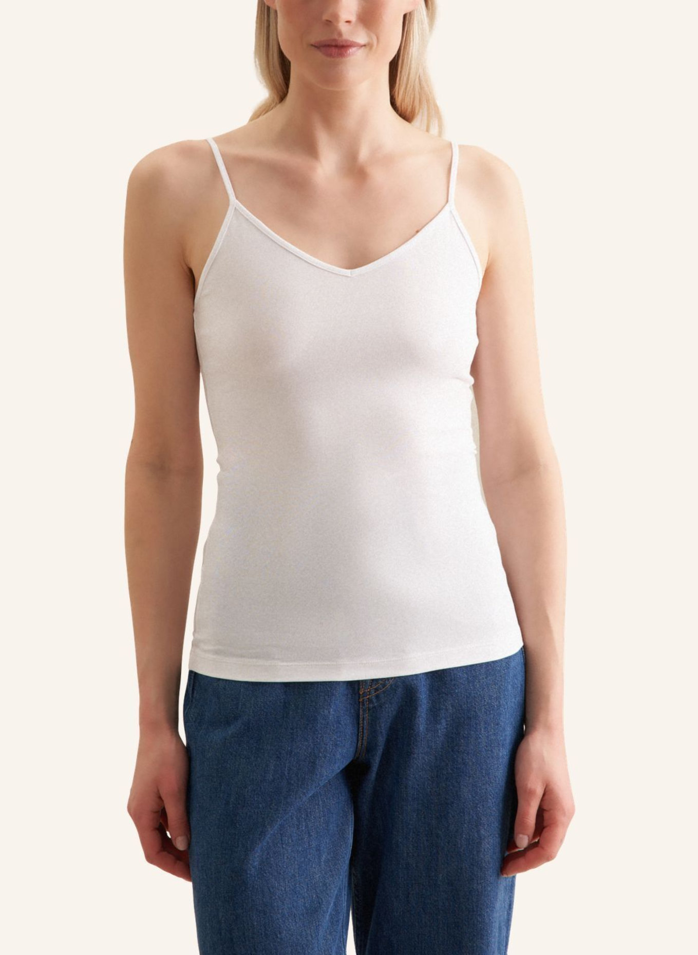 seidensticker Top, T-Shirt: WEISS