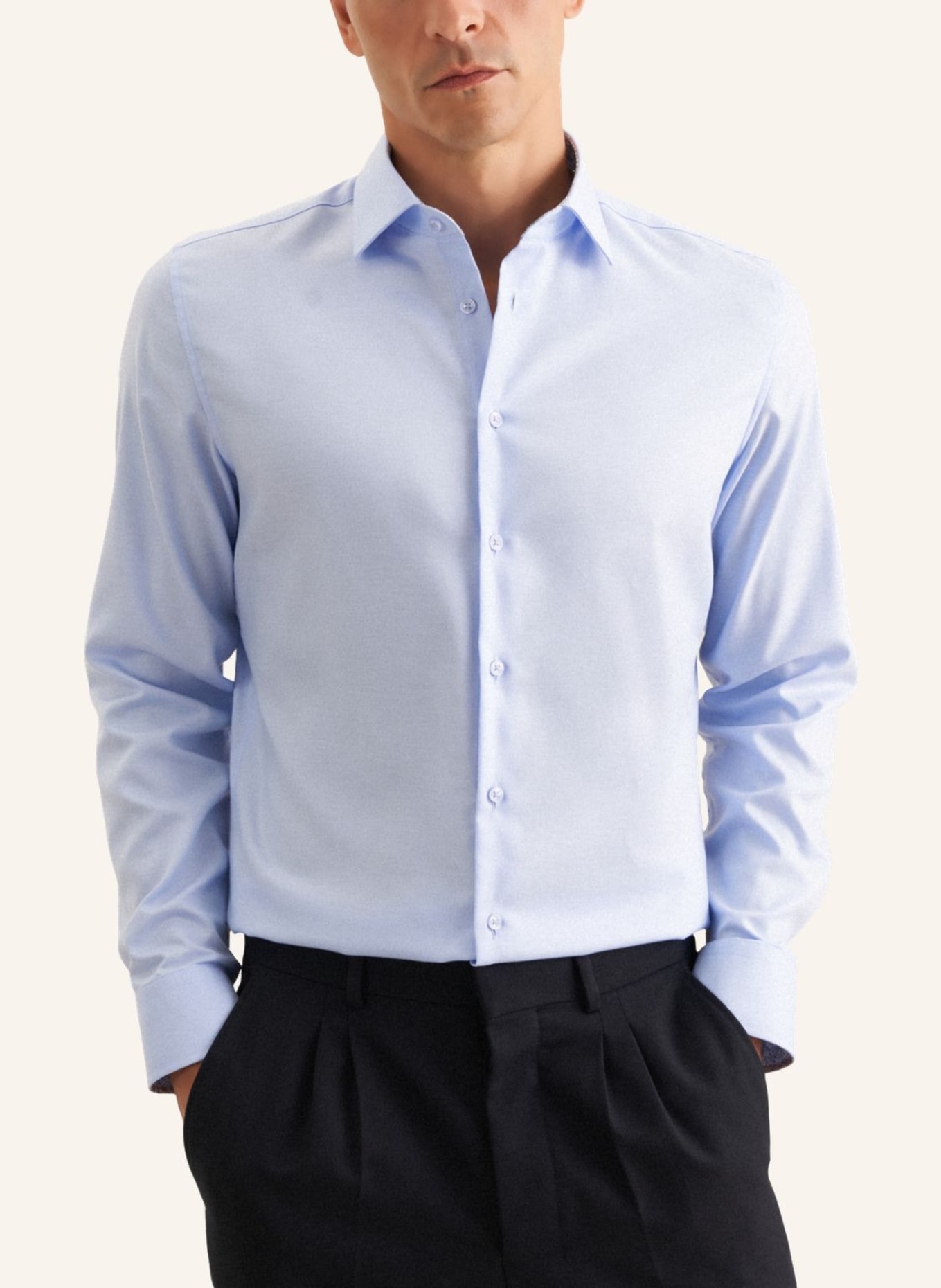 seidensticker Business Hemd Slim Fit: HELLBLAU