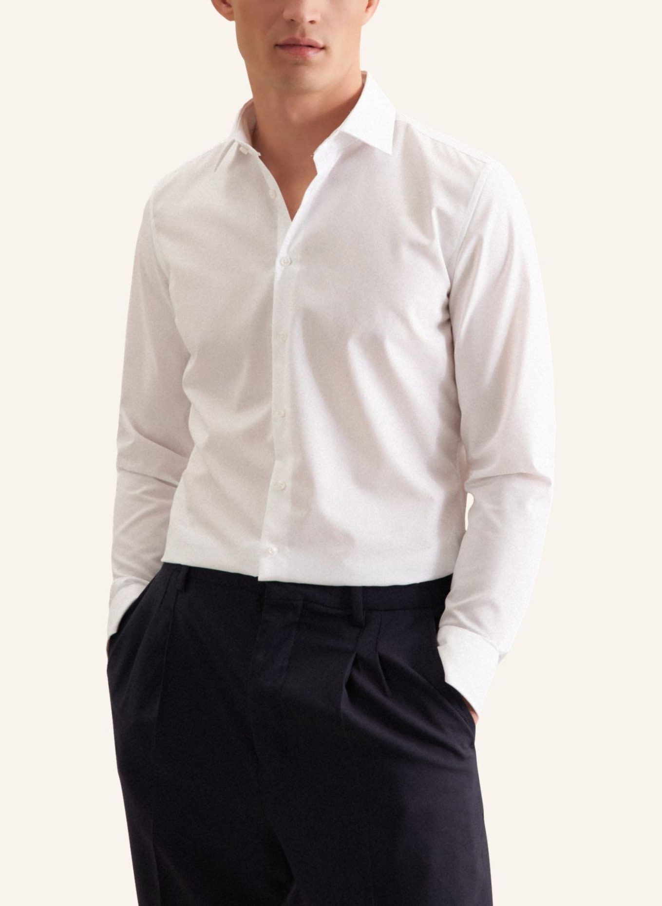 seidensticker Business Hemd Slim Fit: WEISS